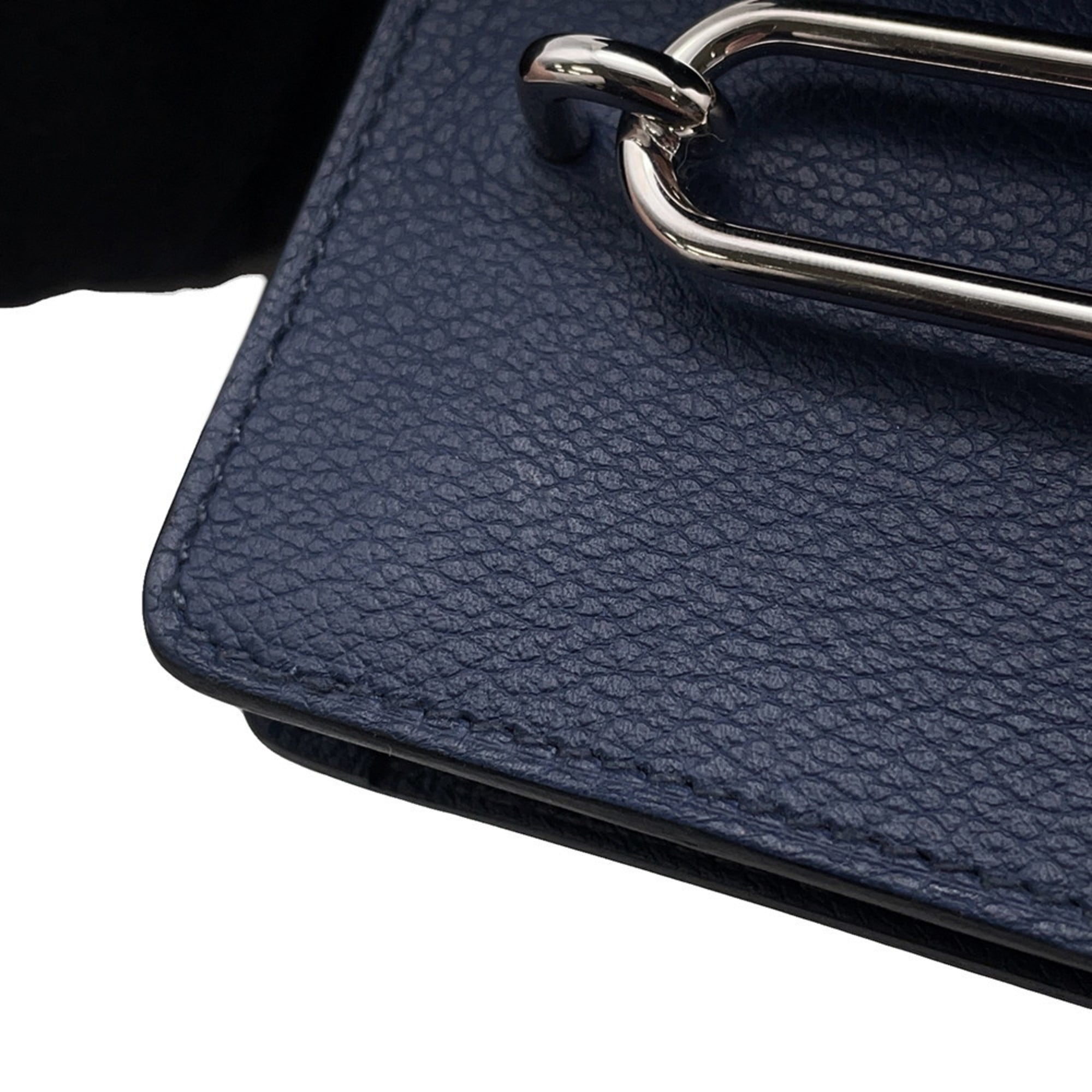 Hermes Blue Nuit Coin Purse/Coin Case (Pre-Owned)