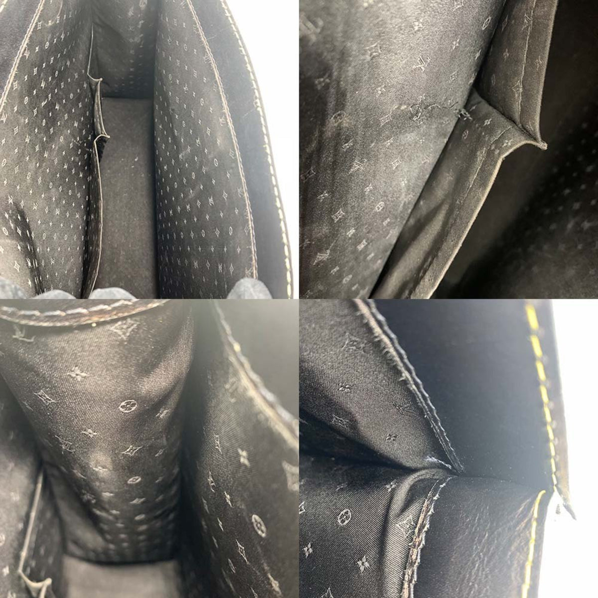 Louis Vuitton Black Suhali Leather Handbag Tote Bag (Pre-Owned)