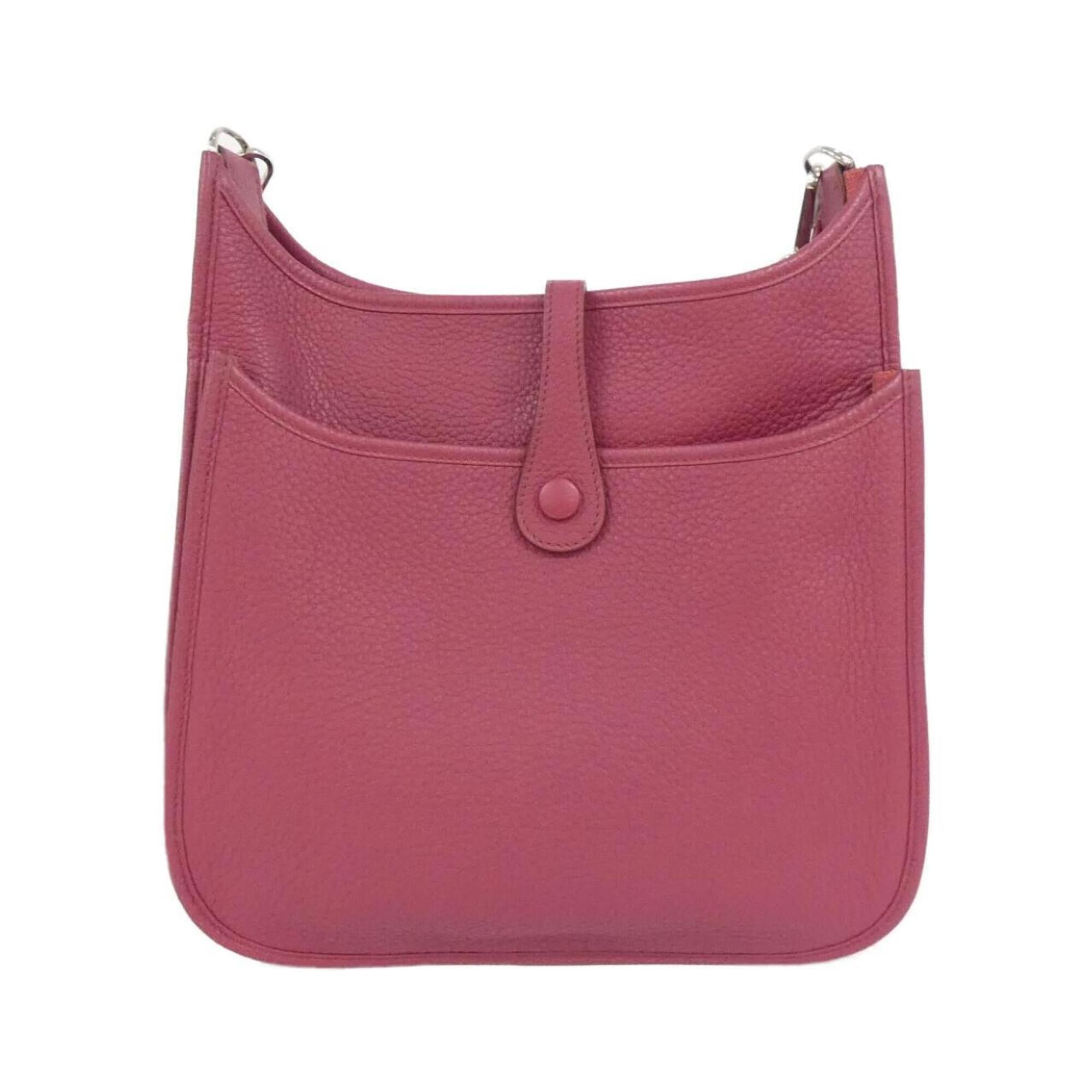 Hermes Ruby Taurillon Clemence Leather Shoulder Bag (Pre-Owned)