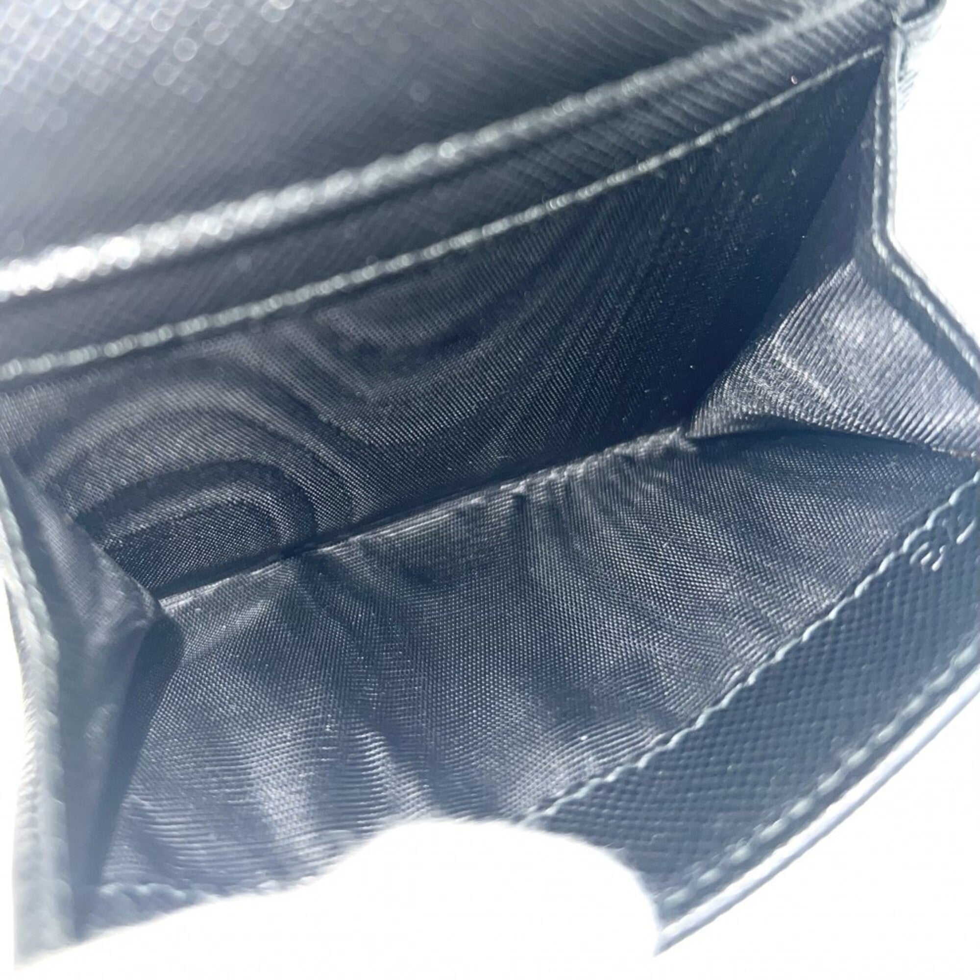 Prada Black Leather Coin Purse/Coin Case (Pre-Owned)