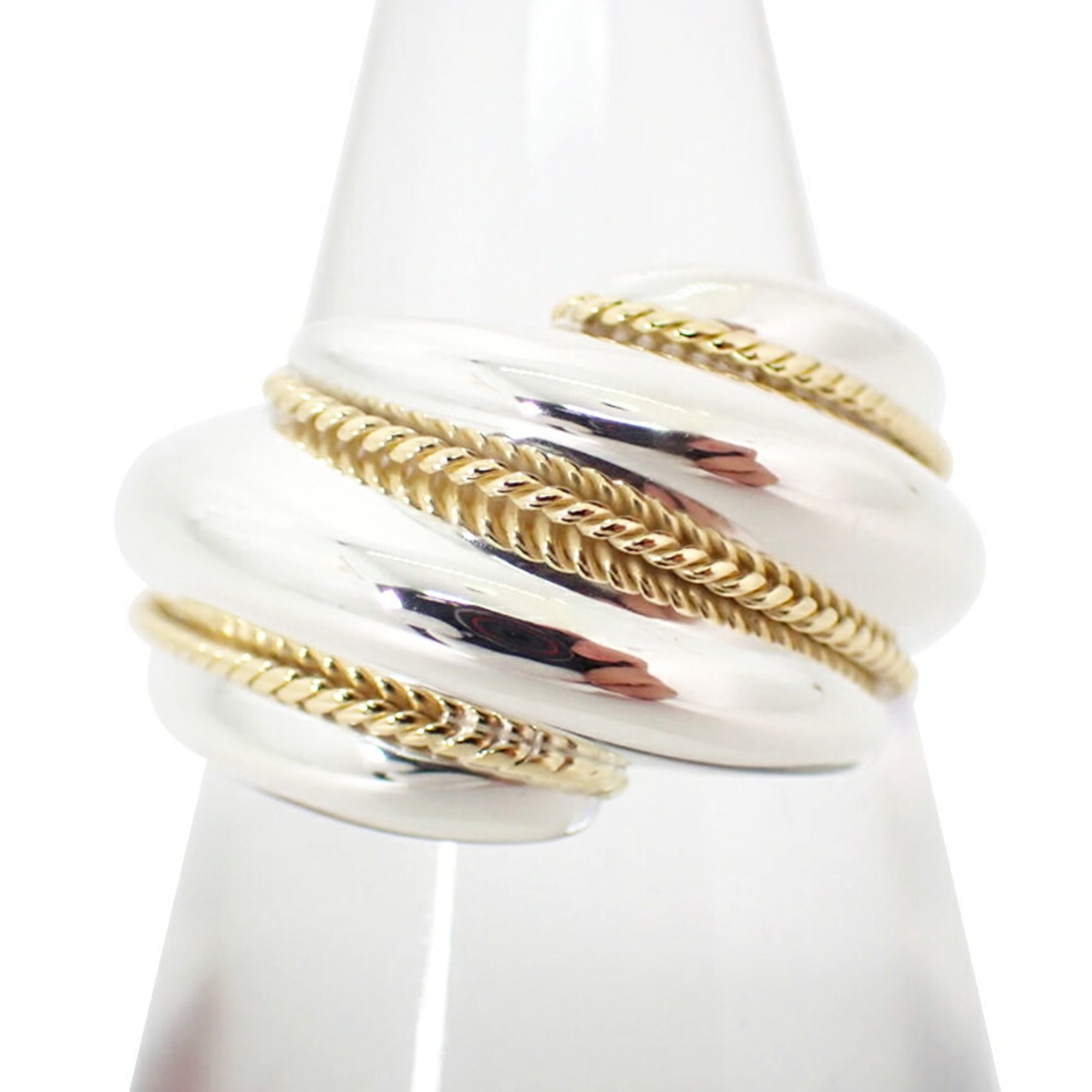Tiffany Yellow Gold (18K) Sterling Silver 925 Band Ring (Pre-Owned)