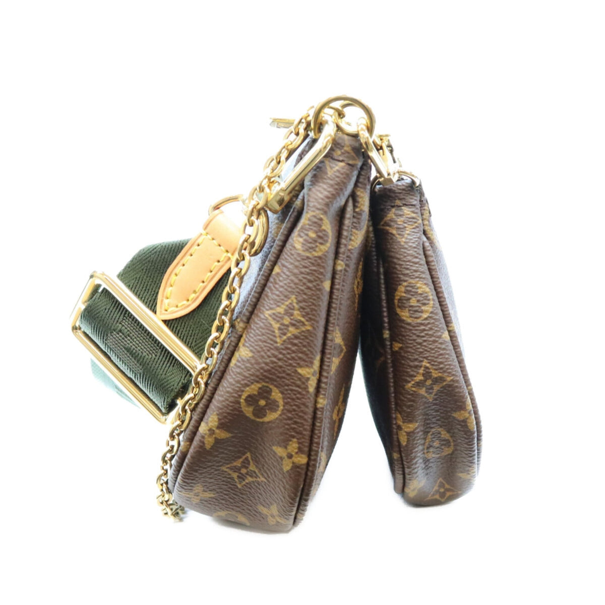 Louis Vuitton Brown Khaki Monogram Shoulder Bag (Pre-Owned)