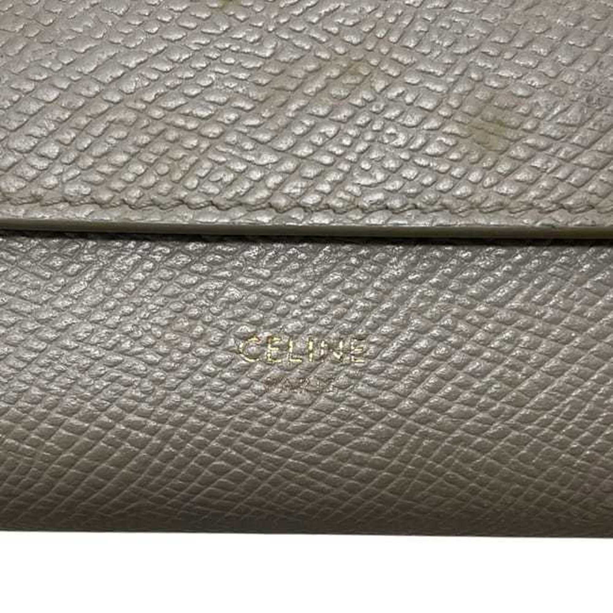 Celine Beige Leather Wallet (Tri-Fold) (Pre-Owned)