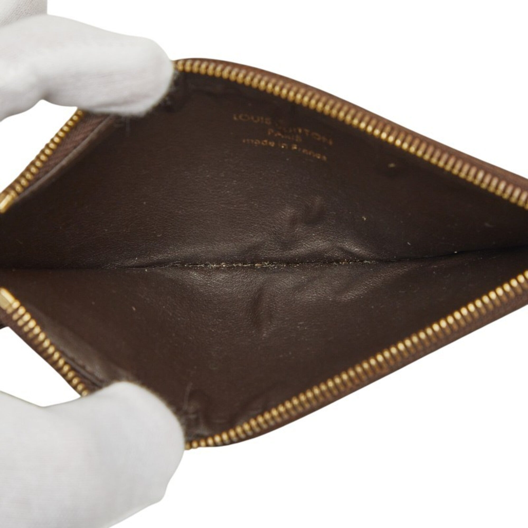 Louis Vuitton Brown Pvc Handbag Pochette Pouch (Pre-Owned)