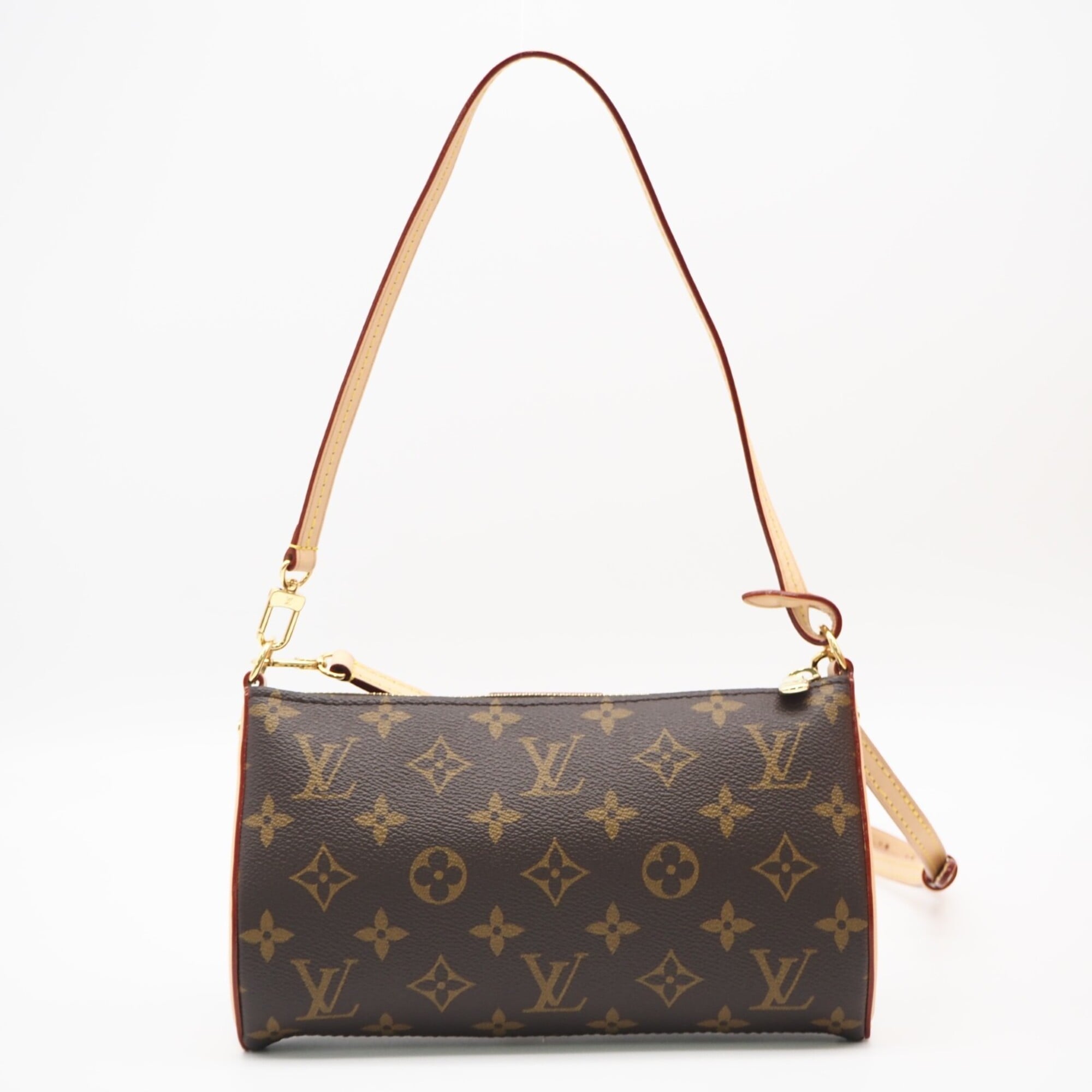 Louis Vuitton Beige Brown Monogram Monogram Handbag Pochette (Pre-Owned)