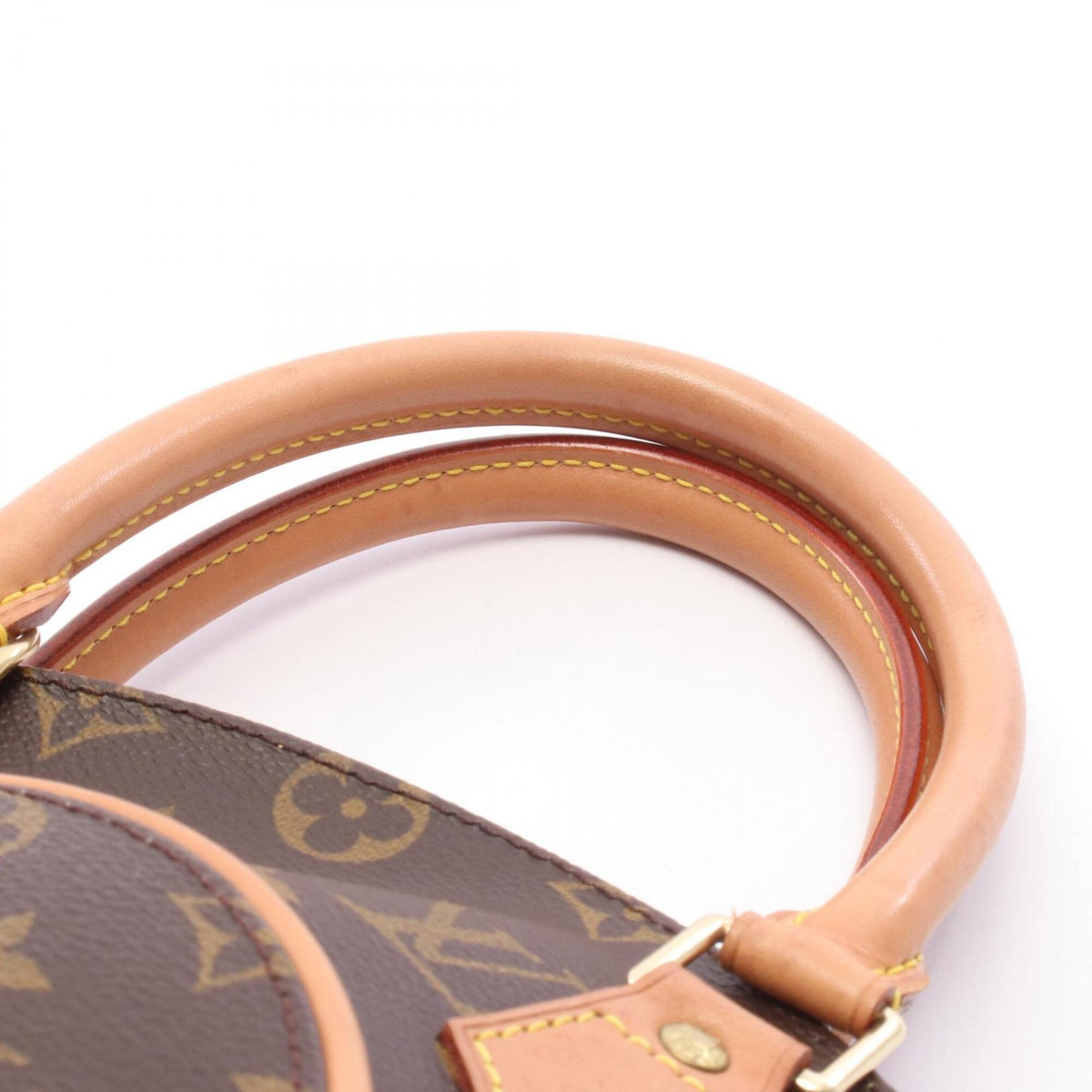 Louis Vuitton Brown Monogram Coated Canvas Leather Handbag (Pre-Owned)