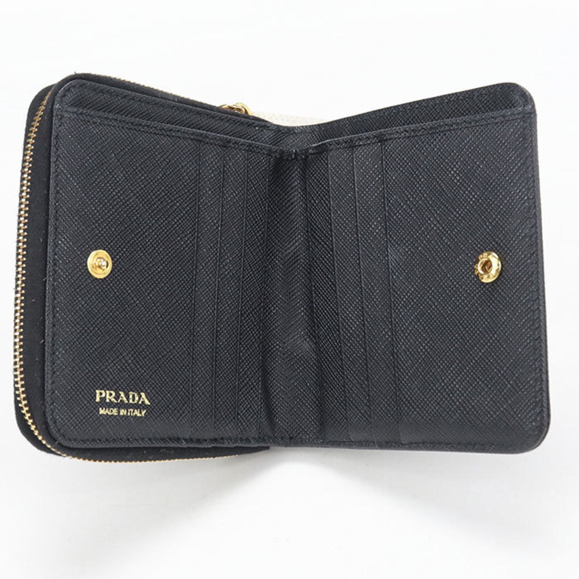 Prada Black Leather Wallet (Bi-Fold) (Pre-Owned)
