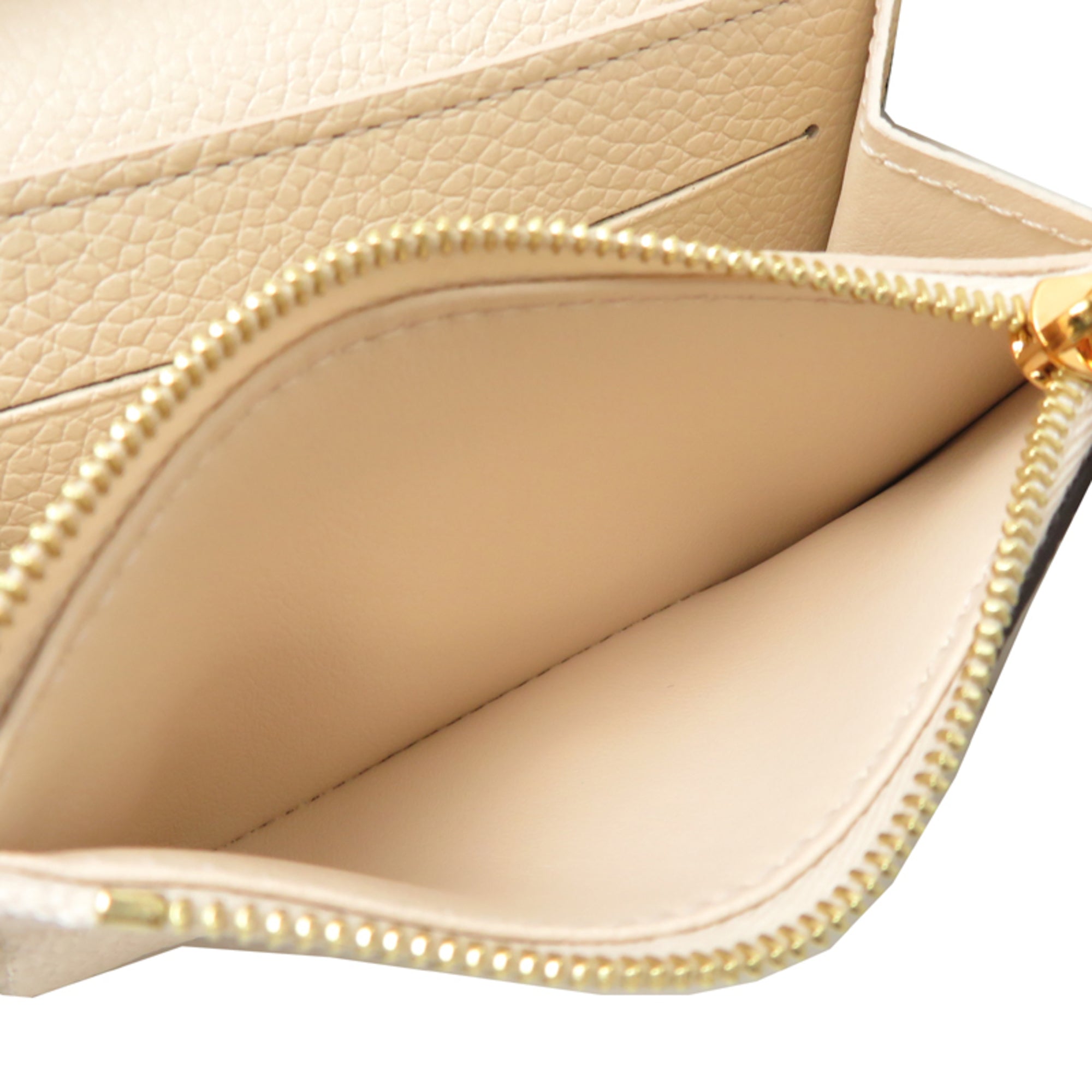 Louis Vuitton Cream Monogram Empreinte Coin Purse/Coin Case (Pre-Owned)