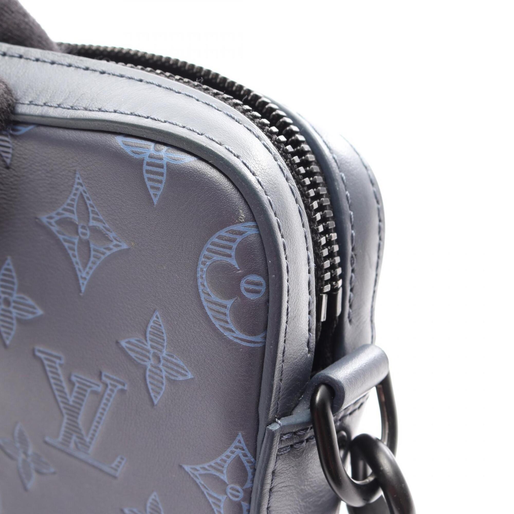Louis Vuitton Navy Monogram Shadow Shoulder Bag (Pre-Owned)