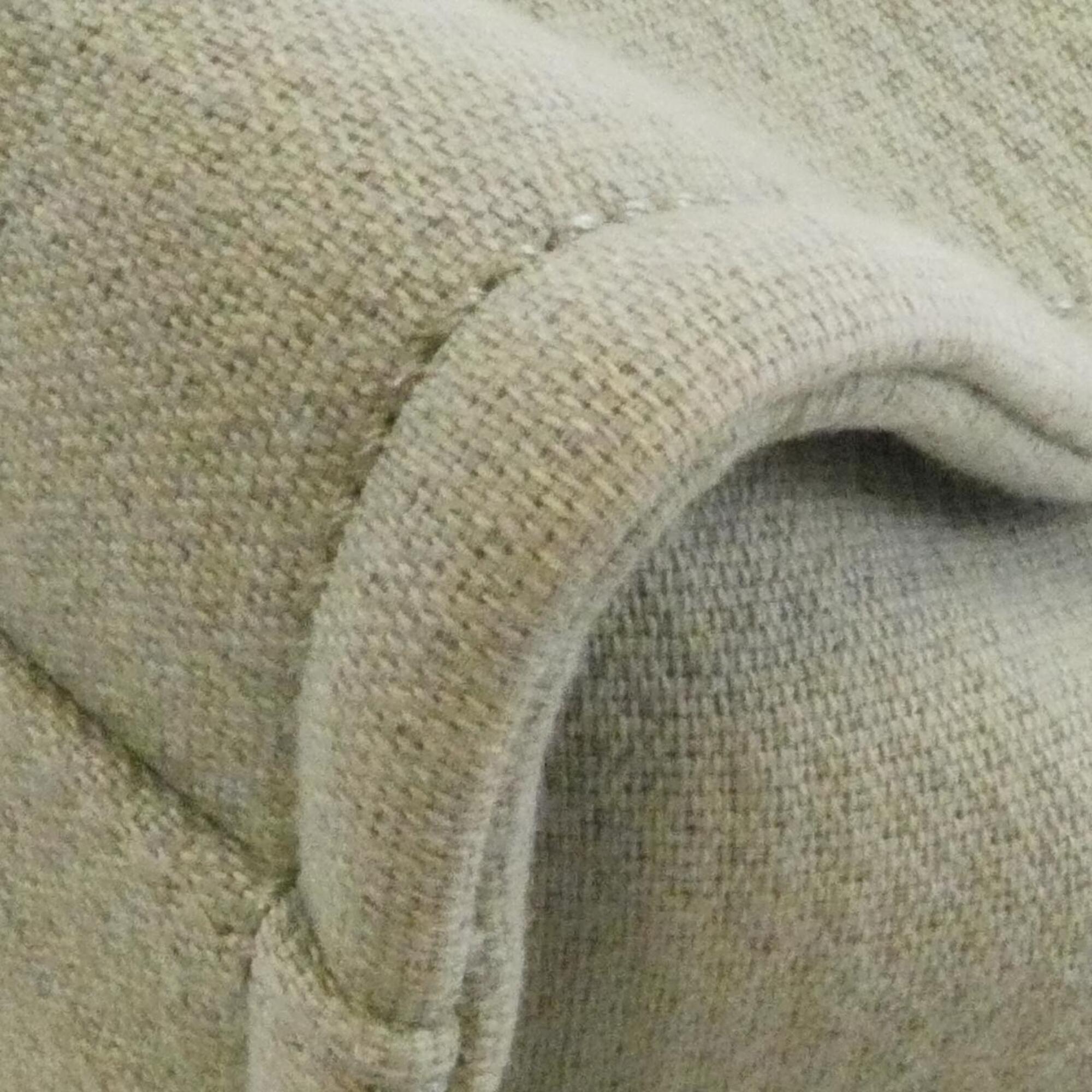 Chanel Khaki White Canvas Handbag (Pre-Owned)