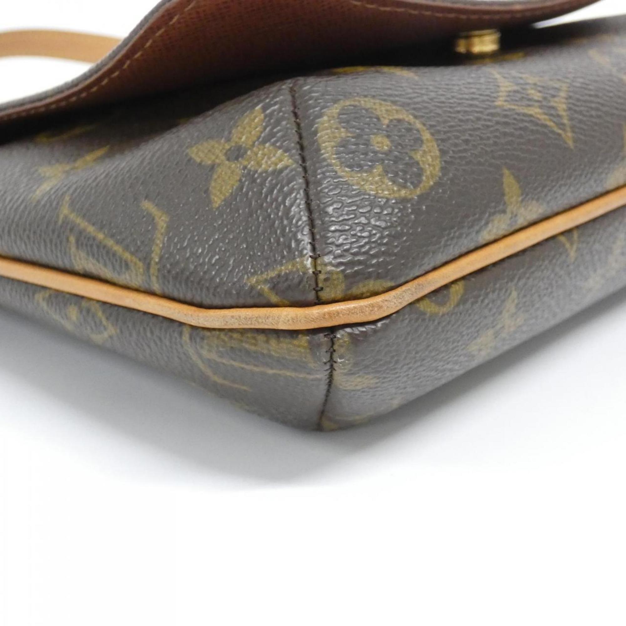 Louis Vuitton Brown Coated Canvas Shoulder Bag (Pre-Owned)
