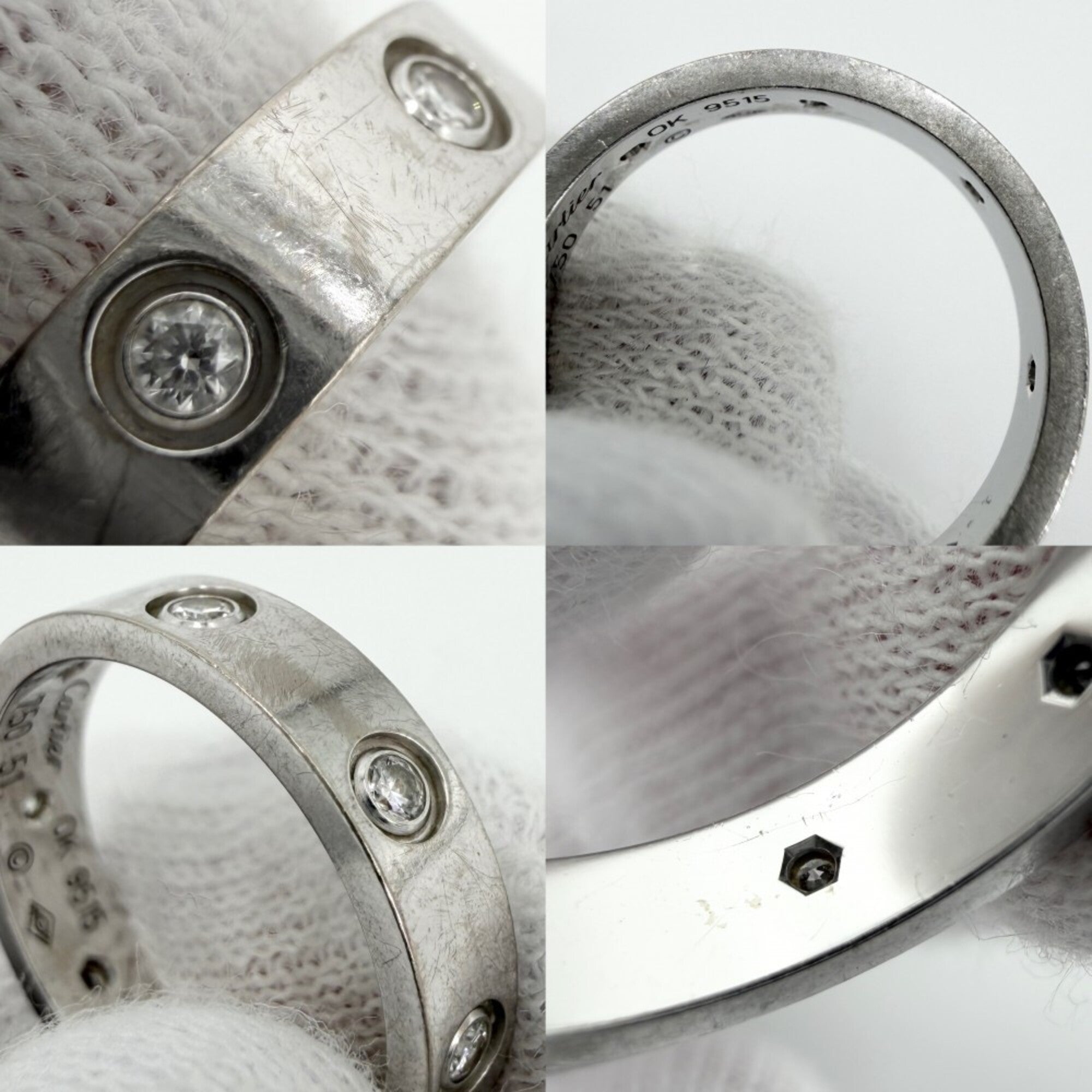 Cartier White Gold (18K) Band Ring (Pre-Owned)