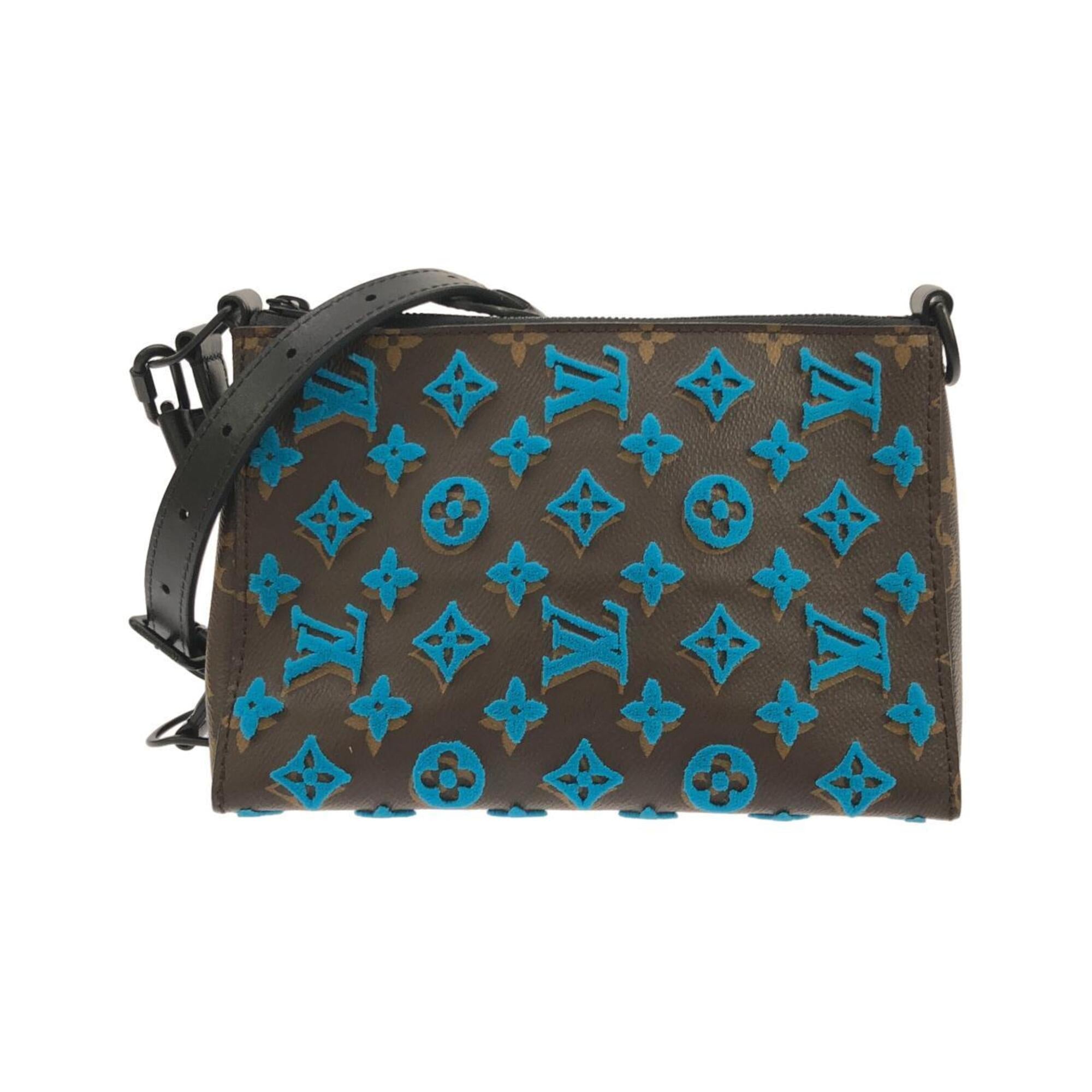 Louis Vuitton Marron Turquoise Coated Canvas Shoulder Bag (Pre-Owned)