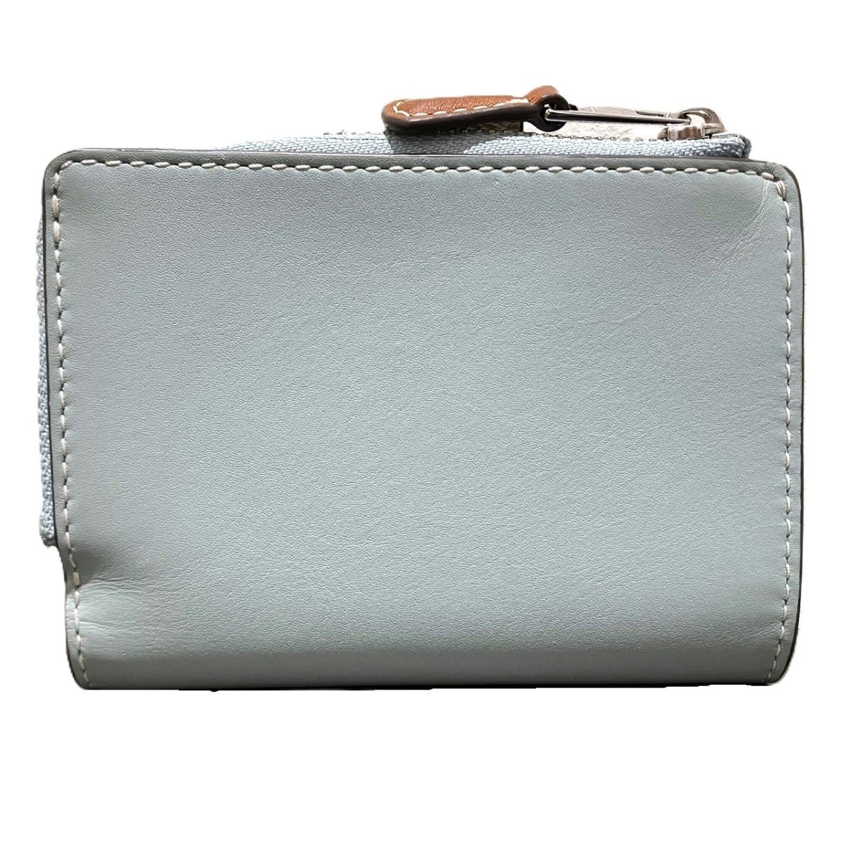 Tory Burch Light Blue Leather Wallet (Bi-Fold) (Pre-Owned)