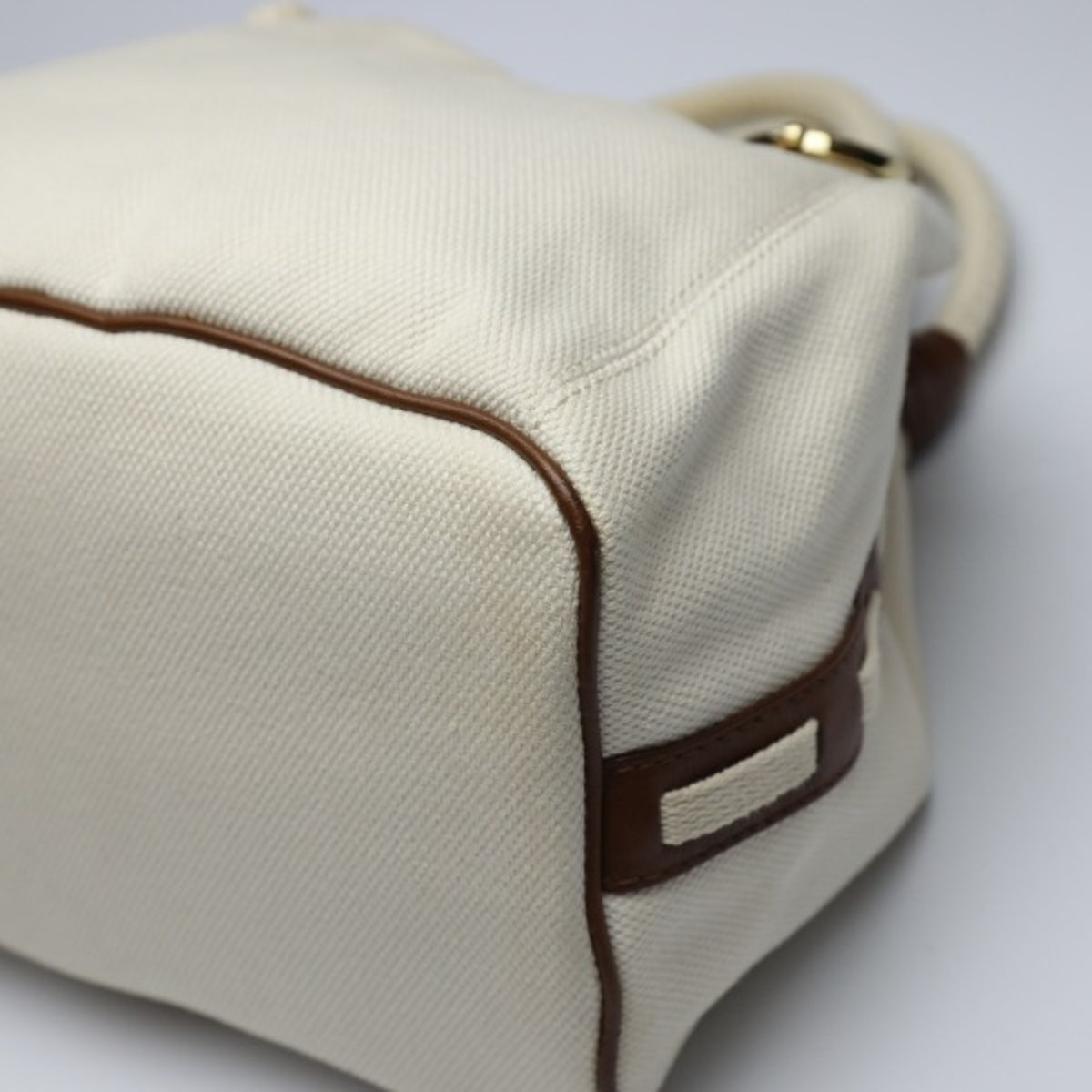 Michael Kors Brown White Canvas Tote Bag (Pre-Owned)