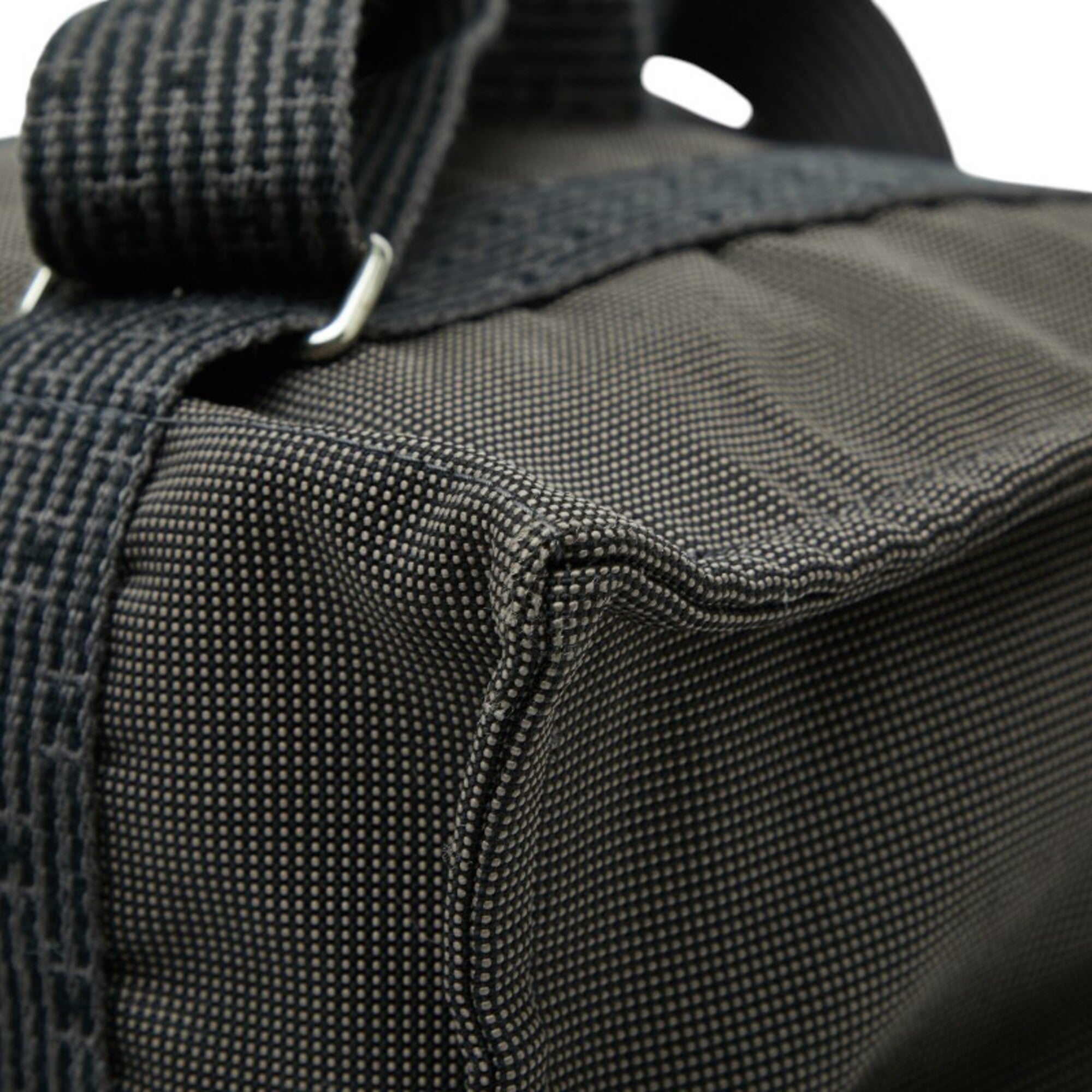 Hermes Gray Canvas Backpack Handbag (Pre-Owned)