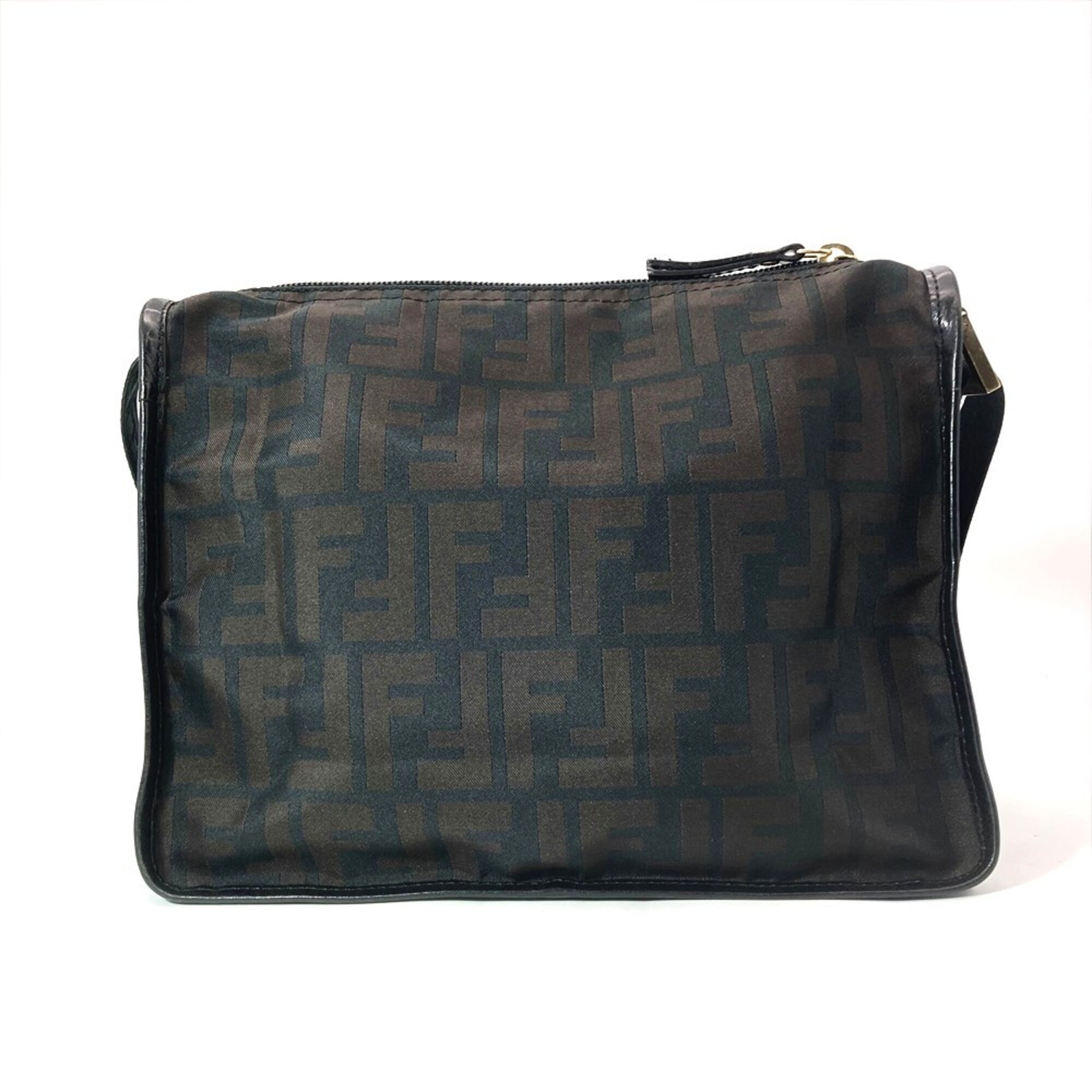 Fendi Brown Nylon Shoulder Bag (Pre-Owned)