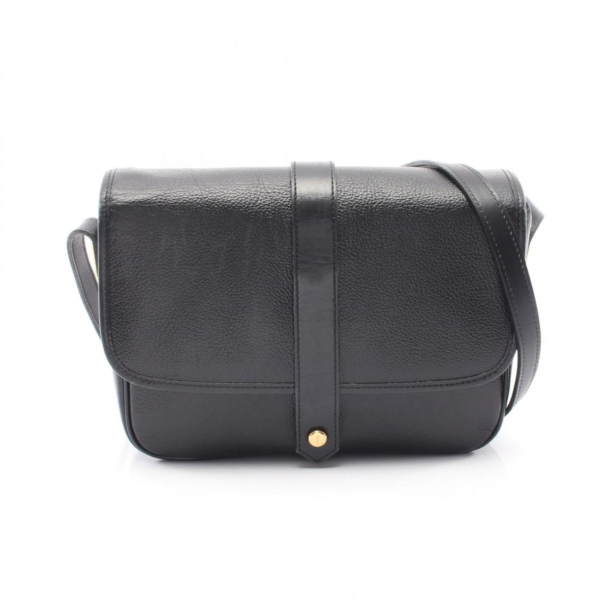 Yves Saint Laurent Black Leather Handbag Shoulder Bag (Pre-Owned)