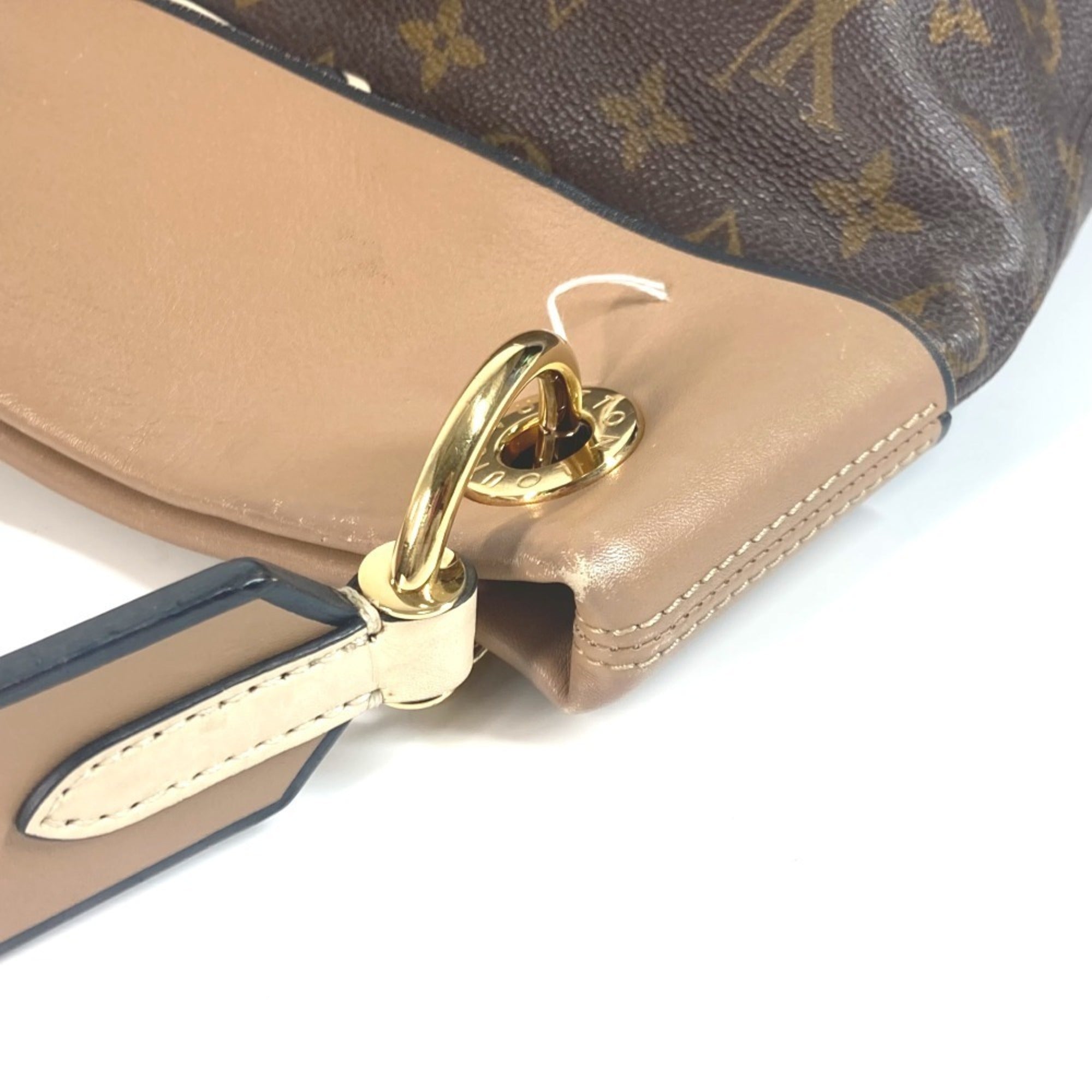 Louis Vuitton Beige Brown Monogram Monogram Shoulder Bag Tote Bag (Pre-Owned)