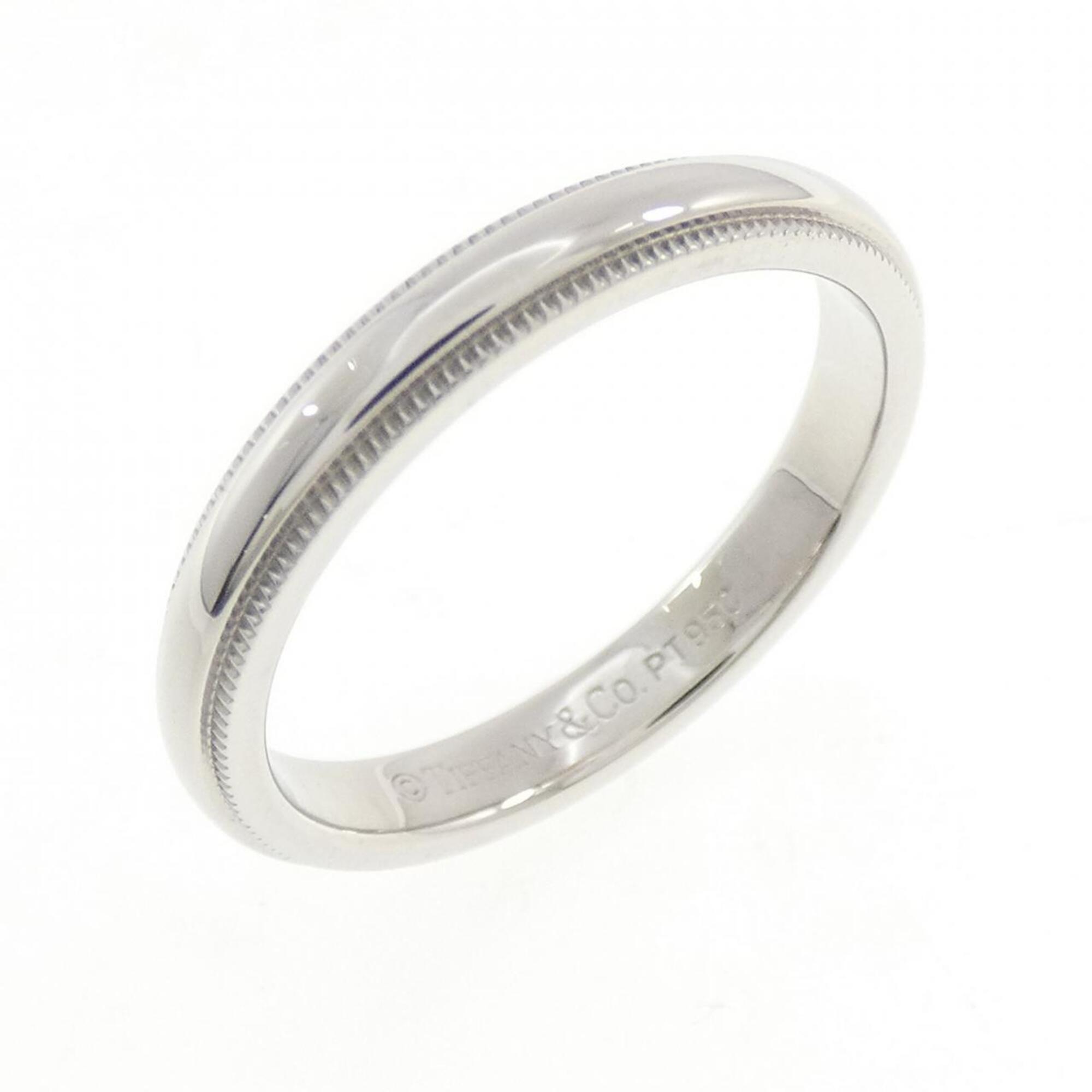 Tiffany Platinum Platinum 950 Band Ring (Pre-Owned)