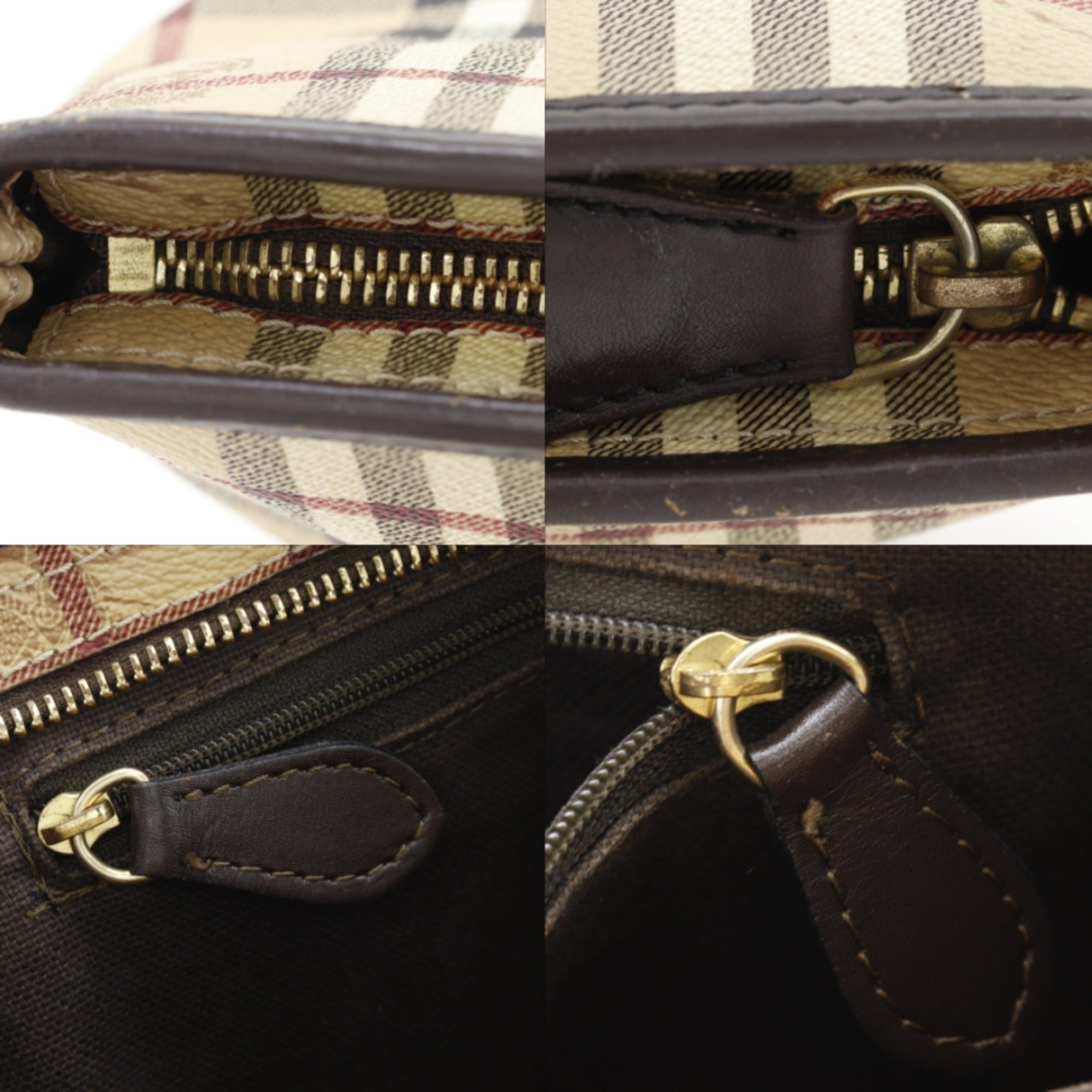 Burberry Beige Pvc Tote Bag (Pre-Owned)
