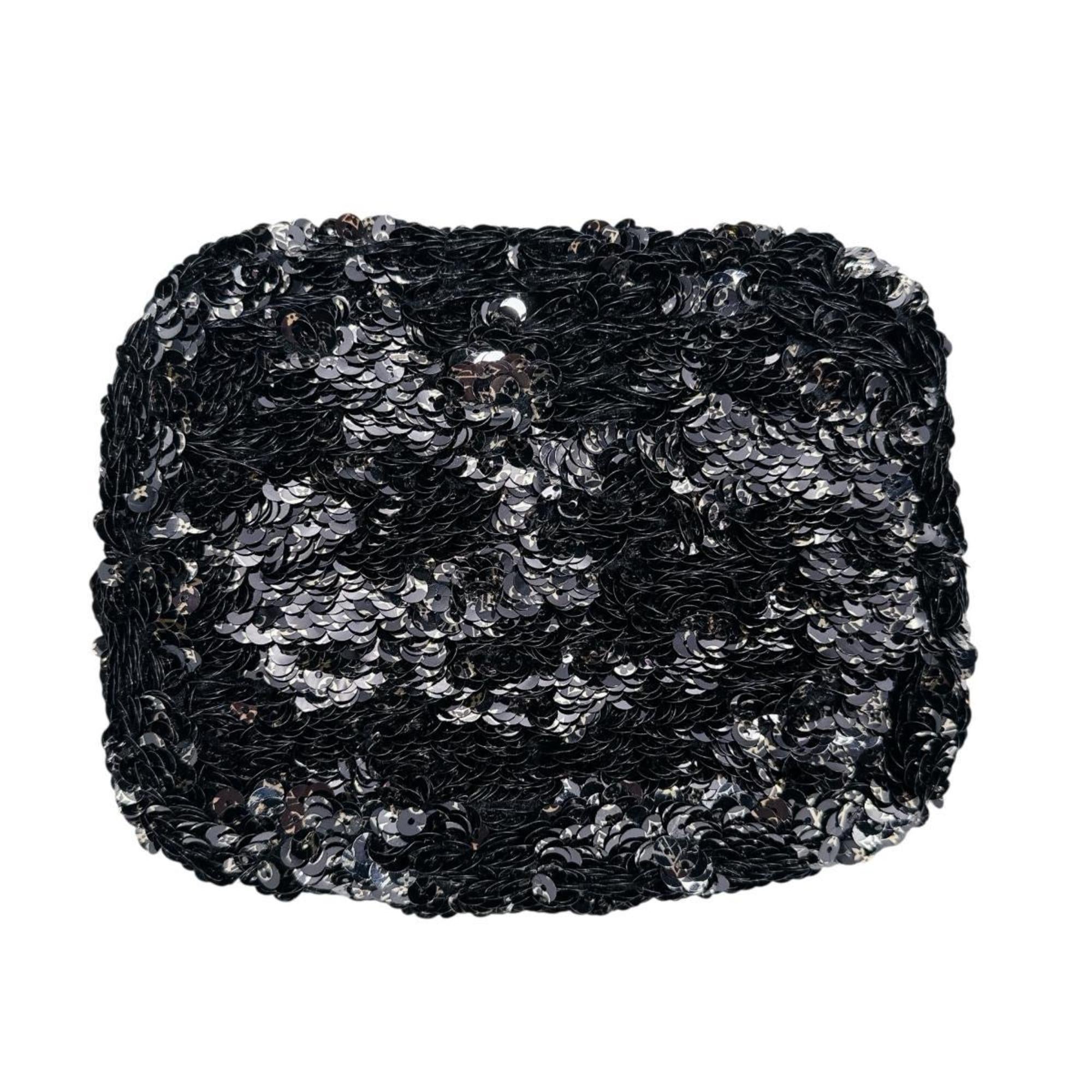 Louis Vuitton Black Spangles Handbag (Pre-Owned)