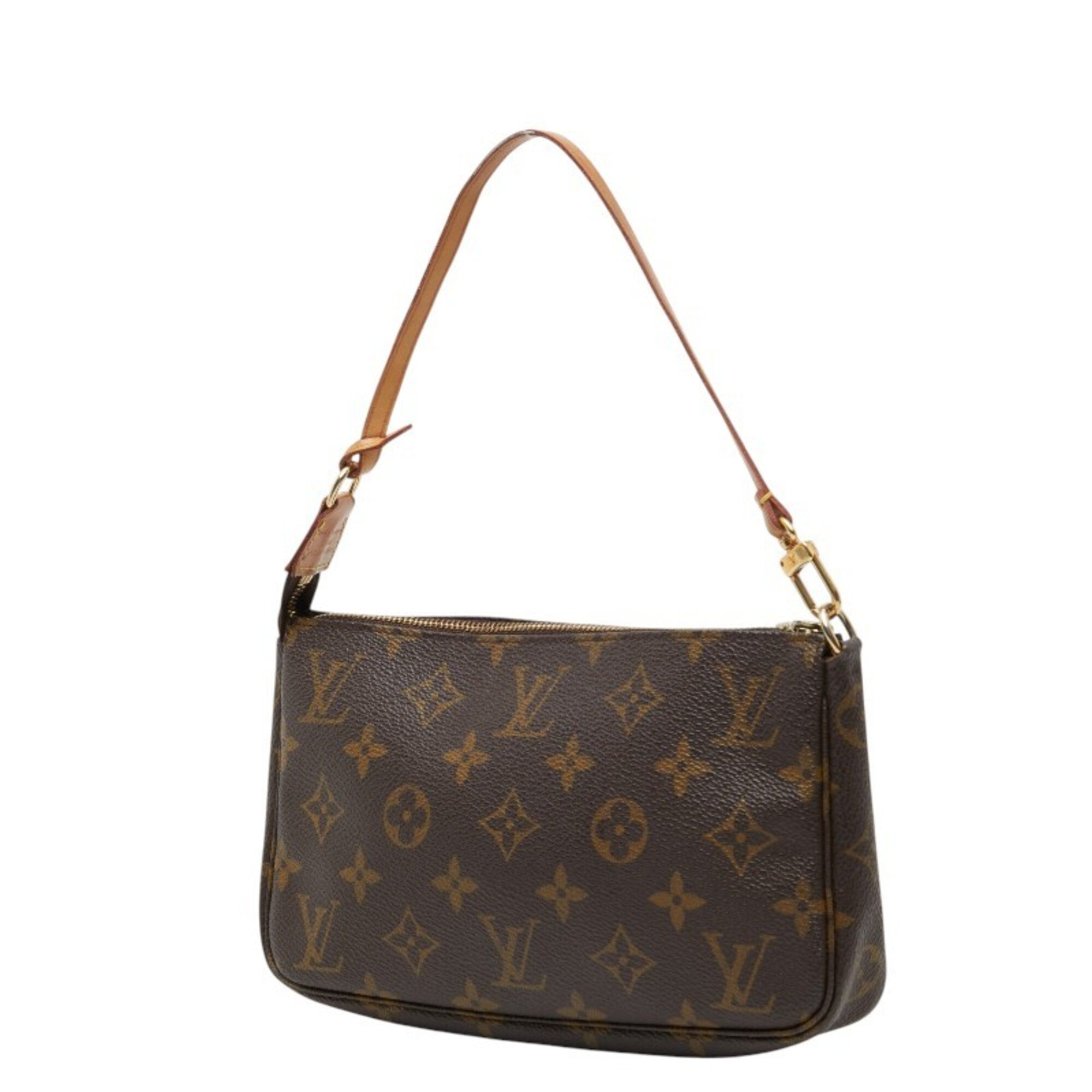 Louis Vuitton Brown Monogram Monogram Handbag Pochette Pouch (Pre-Owned)
