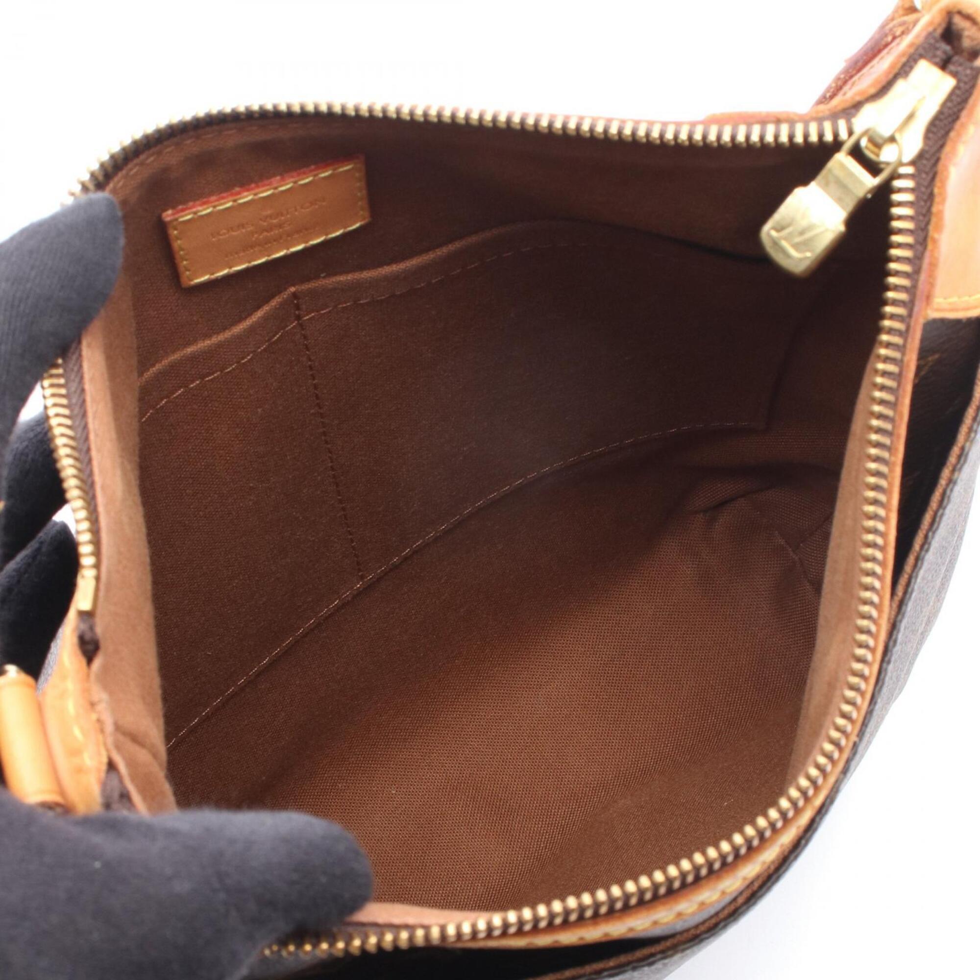 Louis Vuitton Brown Monogram Coated Canvas Leather Shoulder Bag (Pre-Owned)