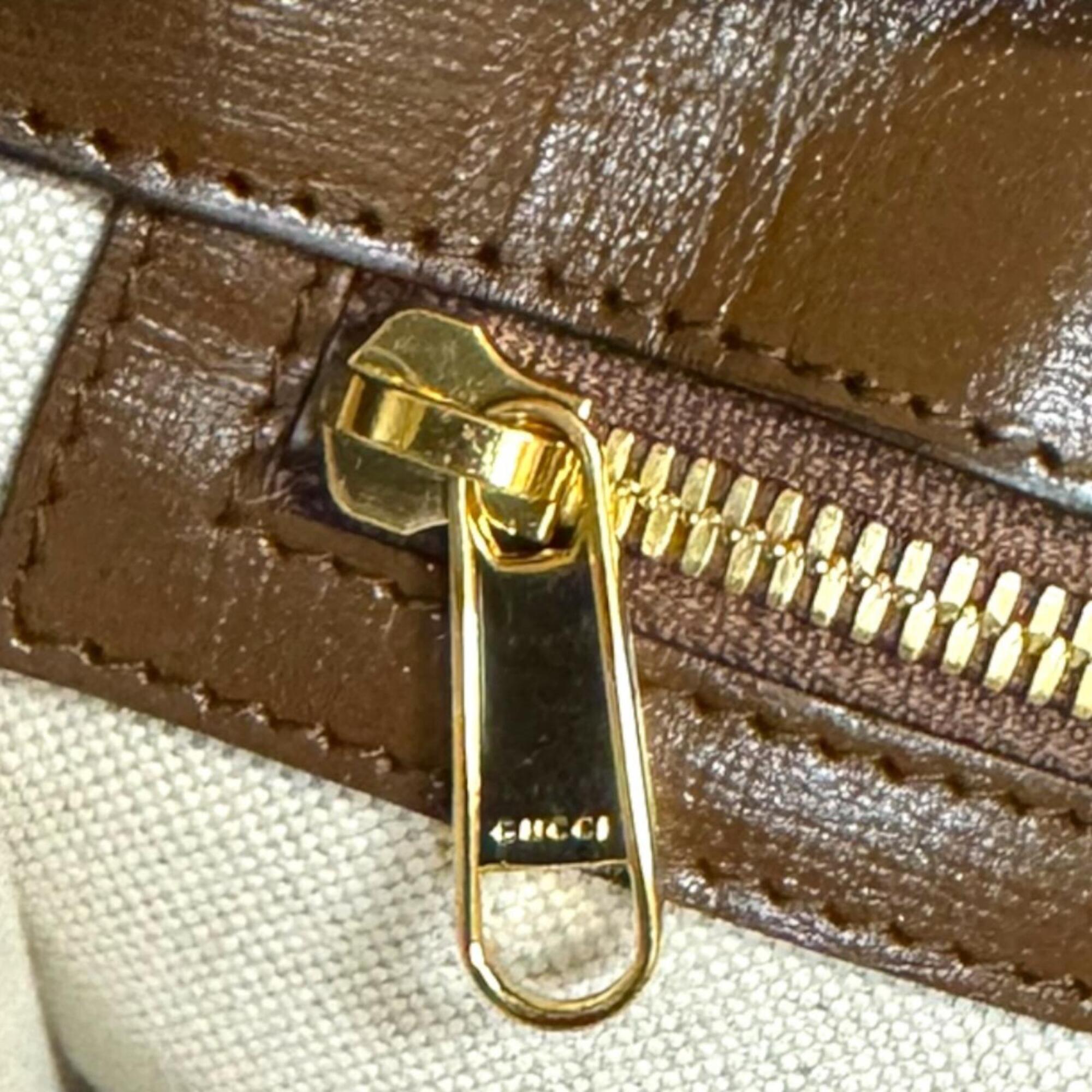 Gucci Brown Gg Supreme Canvas Shoulder Bag Tote Bag (Pre-Owned)