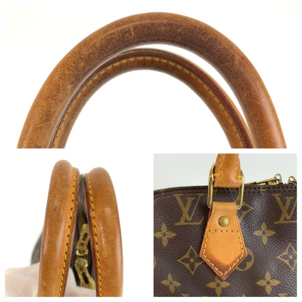 Louis Vuitton Monogram Brown Pvc Leather Boston Bag Handbag (Pre-Owned)