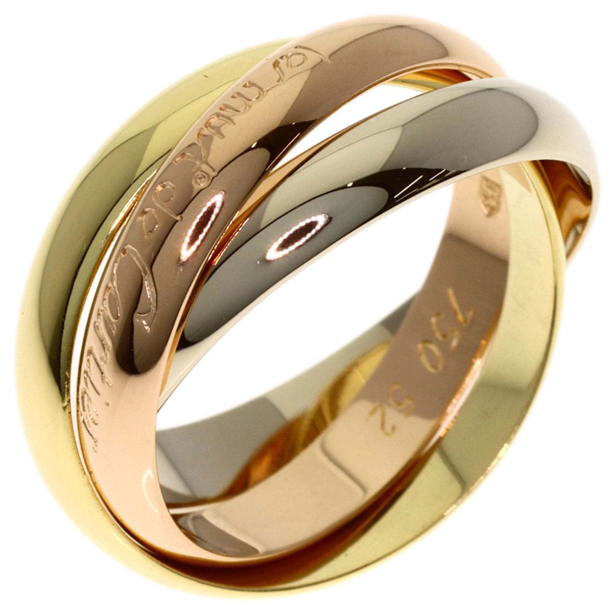 Cartier Yellow Gold (18K) Pink Gold (18K) White Gold (18K) Band Ring (Pre-Owned)