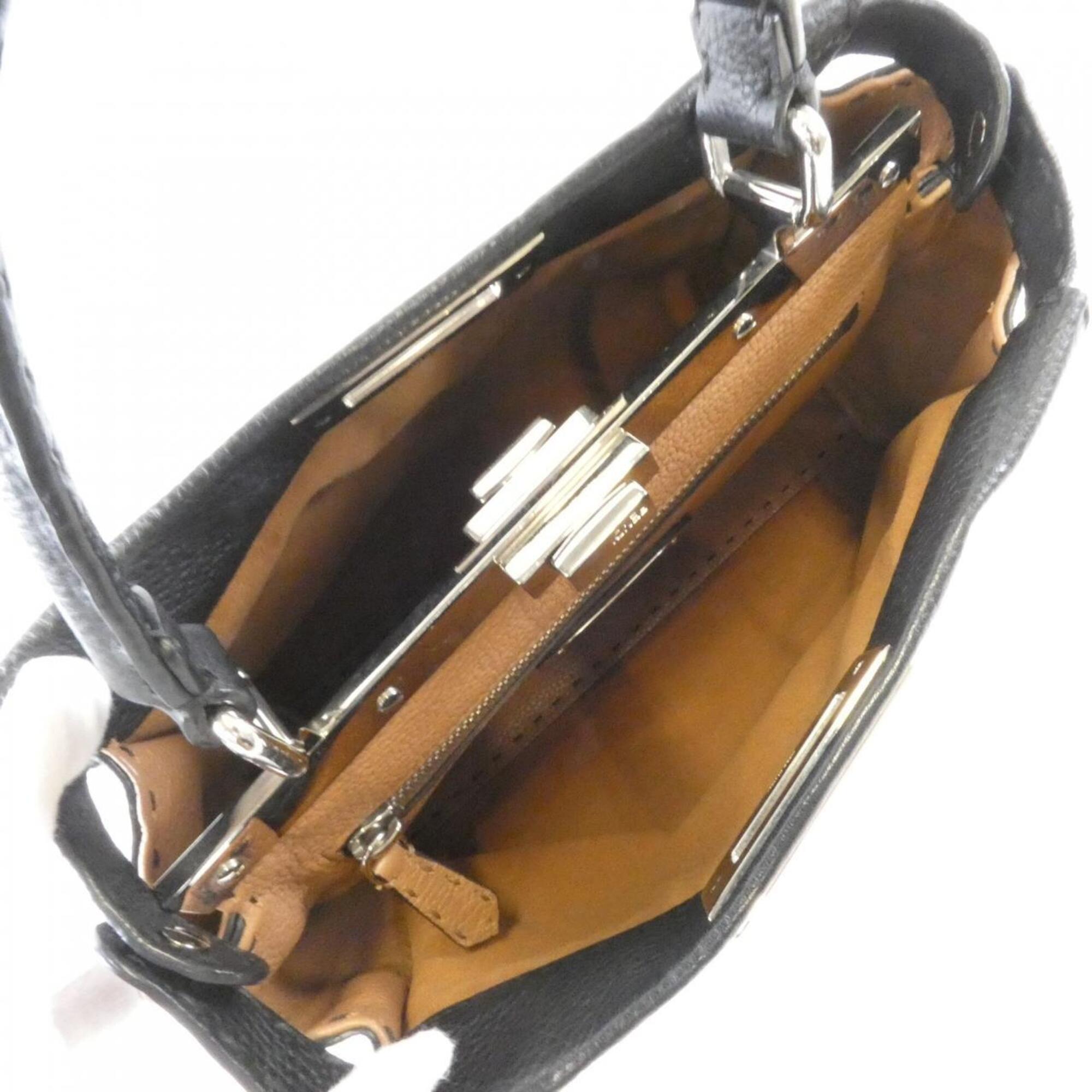 Fendi Black Leather Handbag (Pre-Owned)