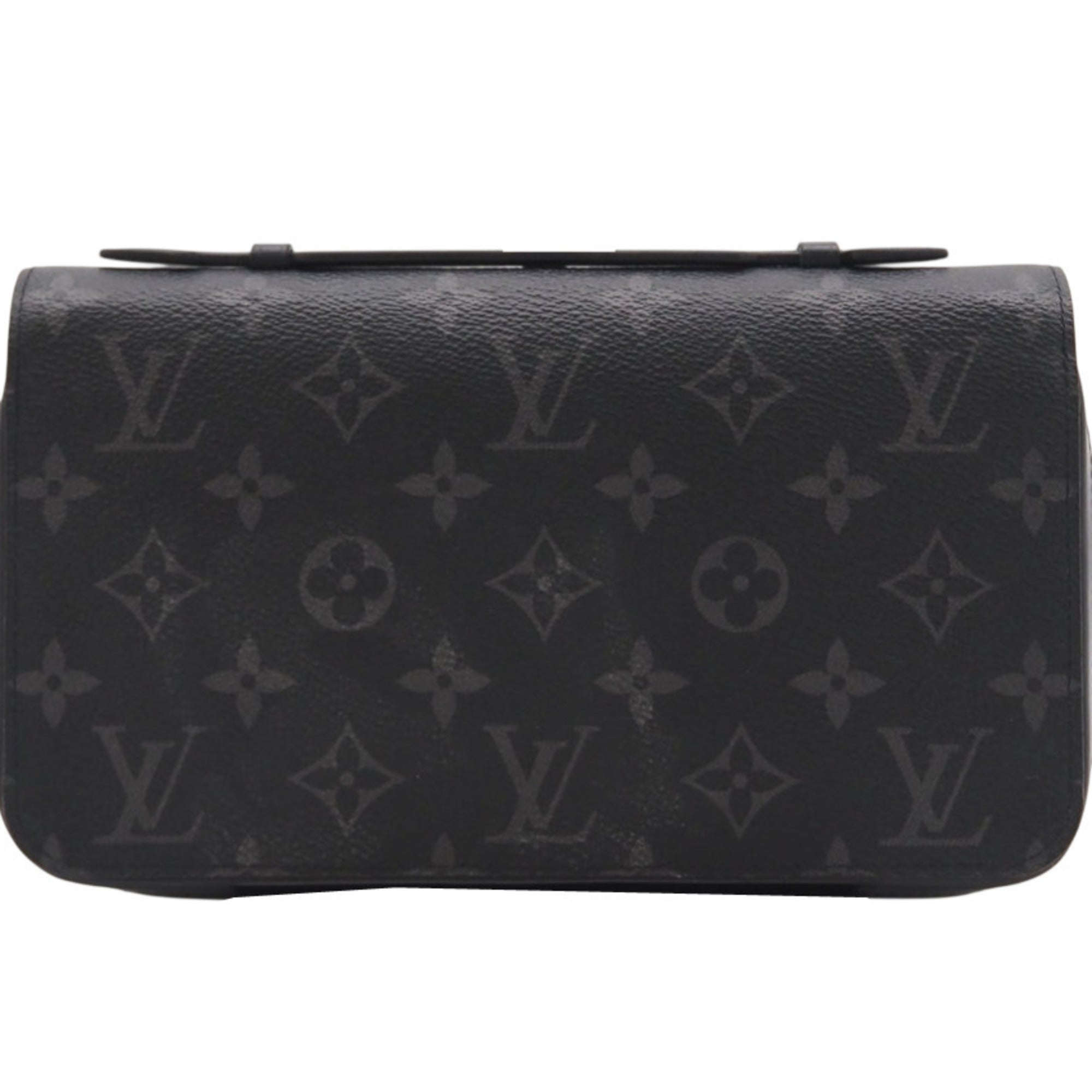 Louis Vuitton Black Gray Coated Canvas Coin Purse/Coin Case (Pre-Owned)