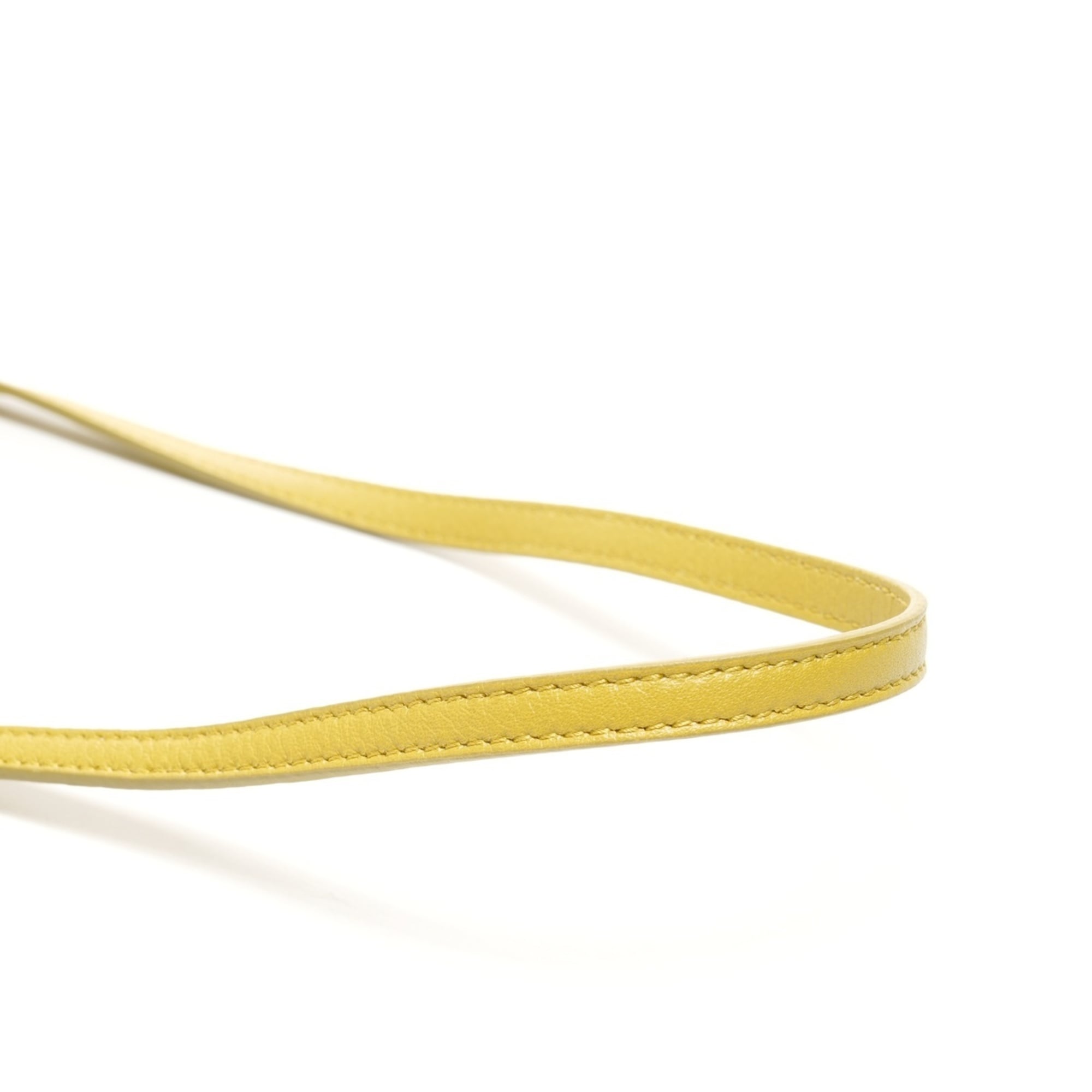 Balenciaga Paper Yellow Leather Shoulder Bag (Pre-Owned)