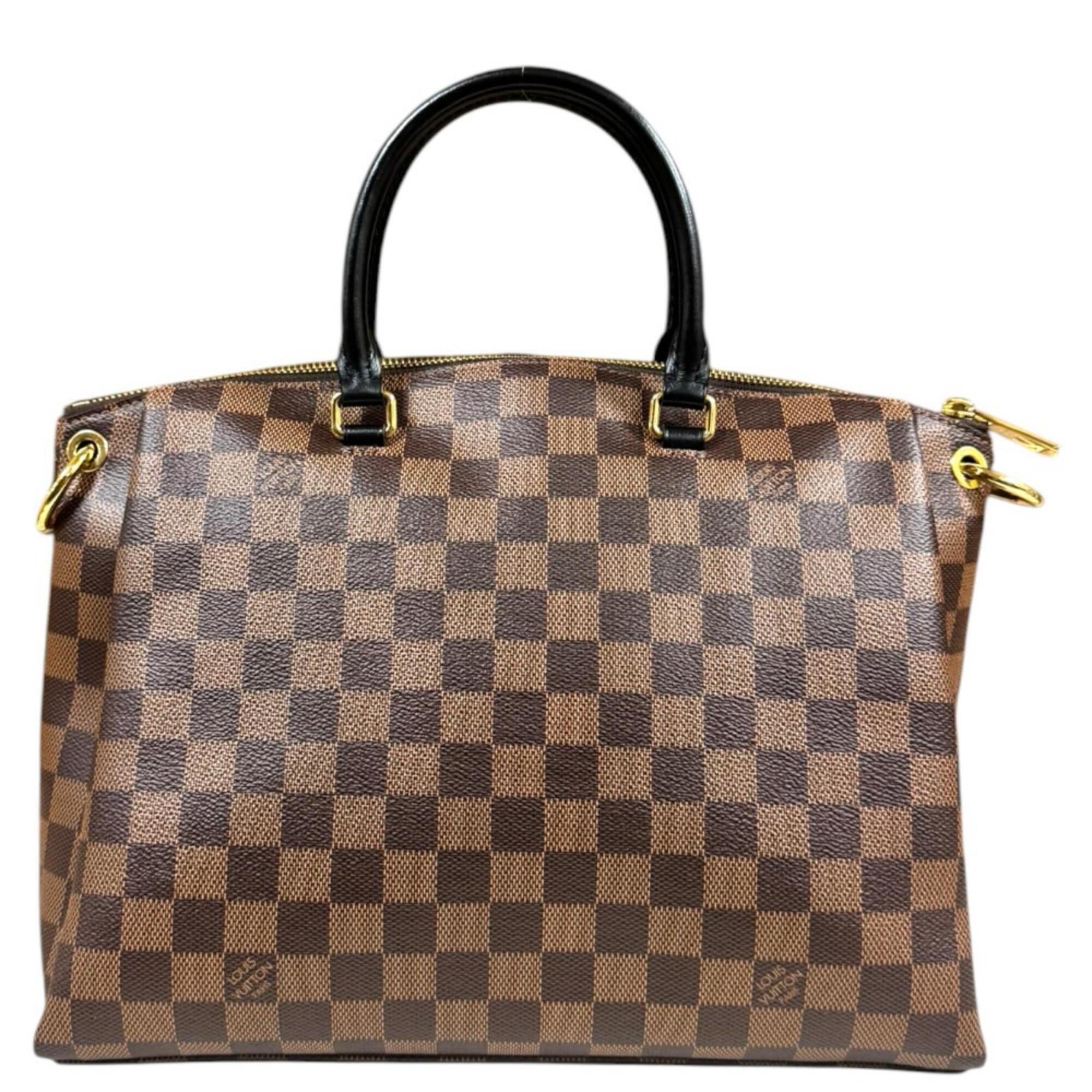 Louis Vuitton Damier Brown Damier Canvas Ebene Or Damier Canvas Shoulder Bag (Pre-Owned)
