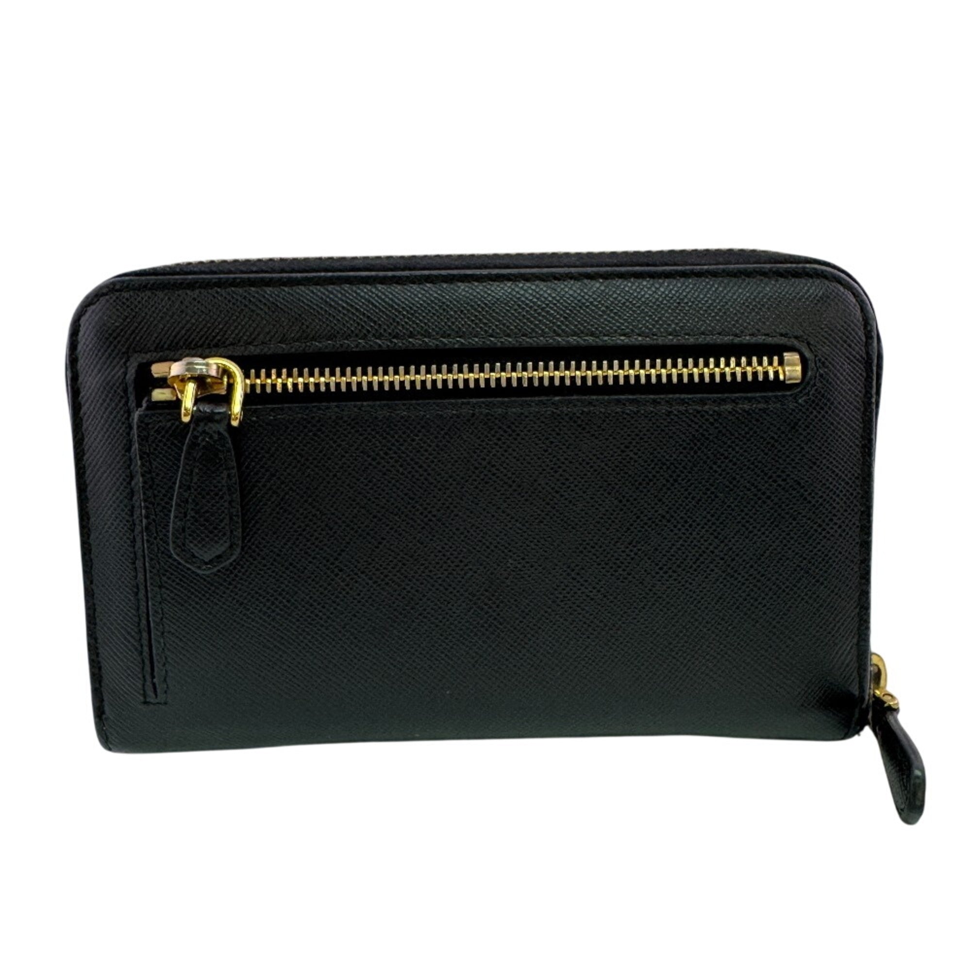 Prada Black Leather Wallet (Bi-Fold) (Pre-Owned)