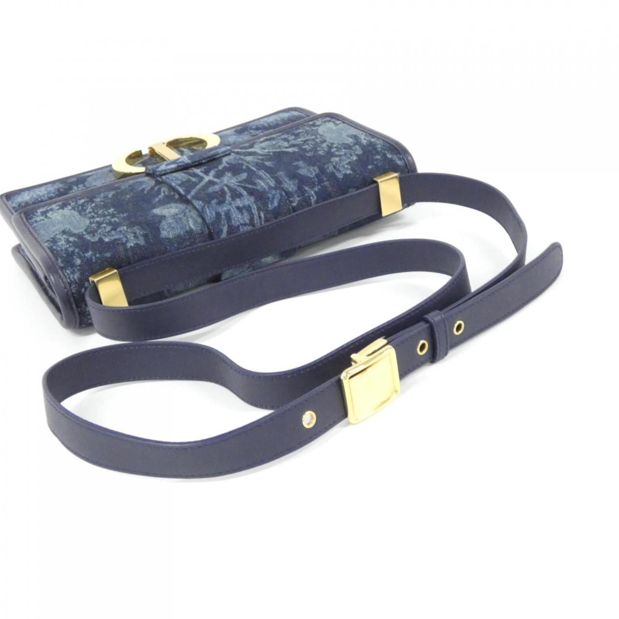 Christian Dior Blue Denim Shoulder Bag (Pre-Owned)