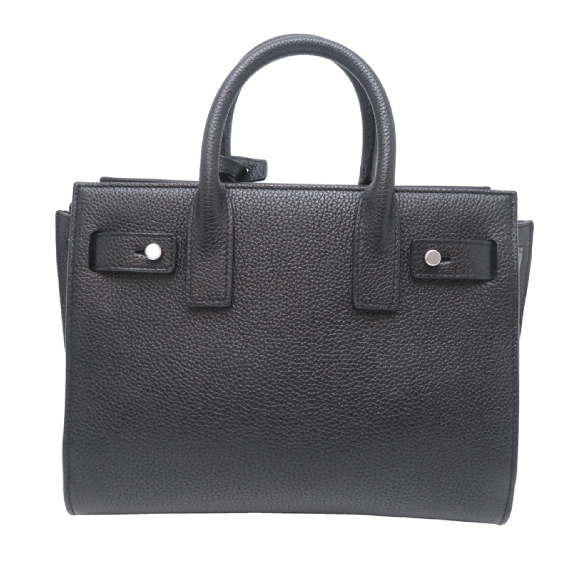 Saint Laurent Black Leather Handbag (Pre-Owned)