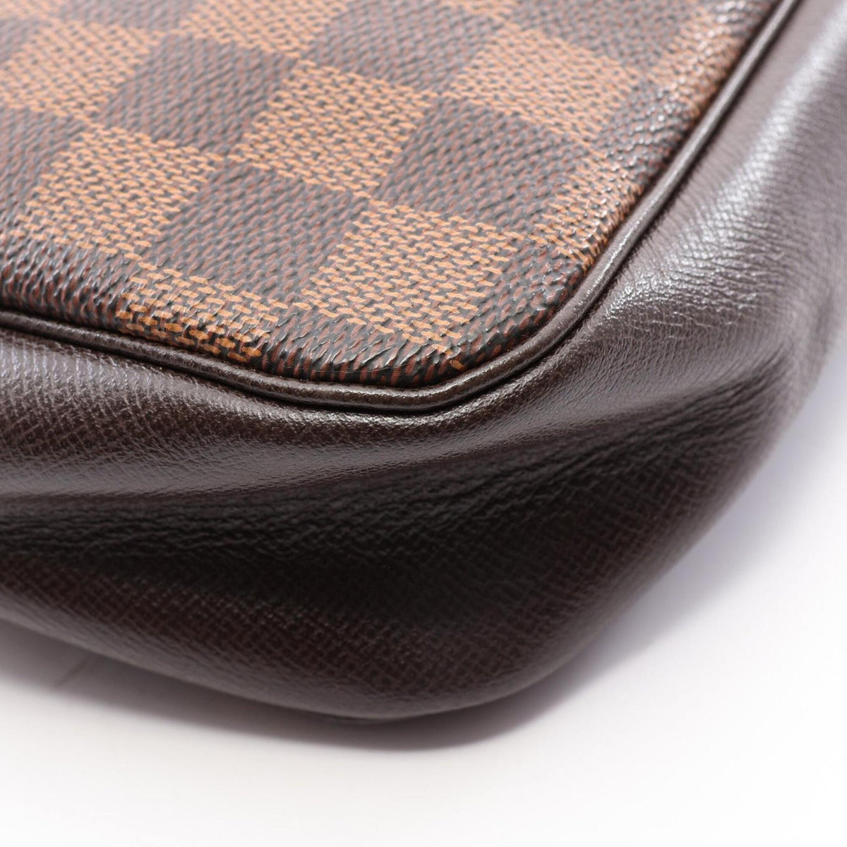 Louis Vuitton Brown Damier Canvas Coated Canvas Leather Handbag (Pre-Owned)