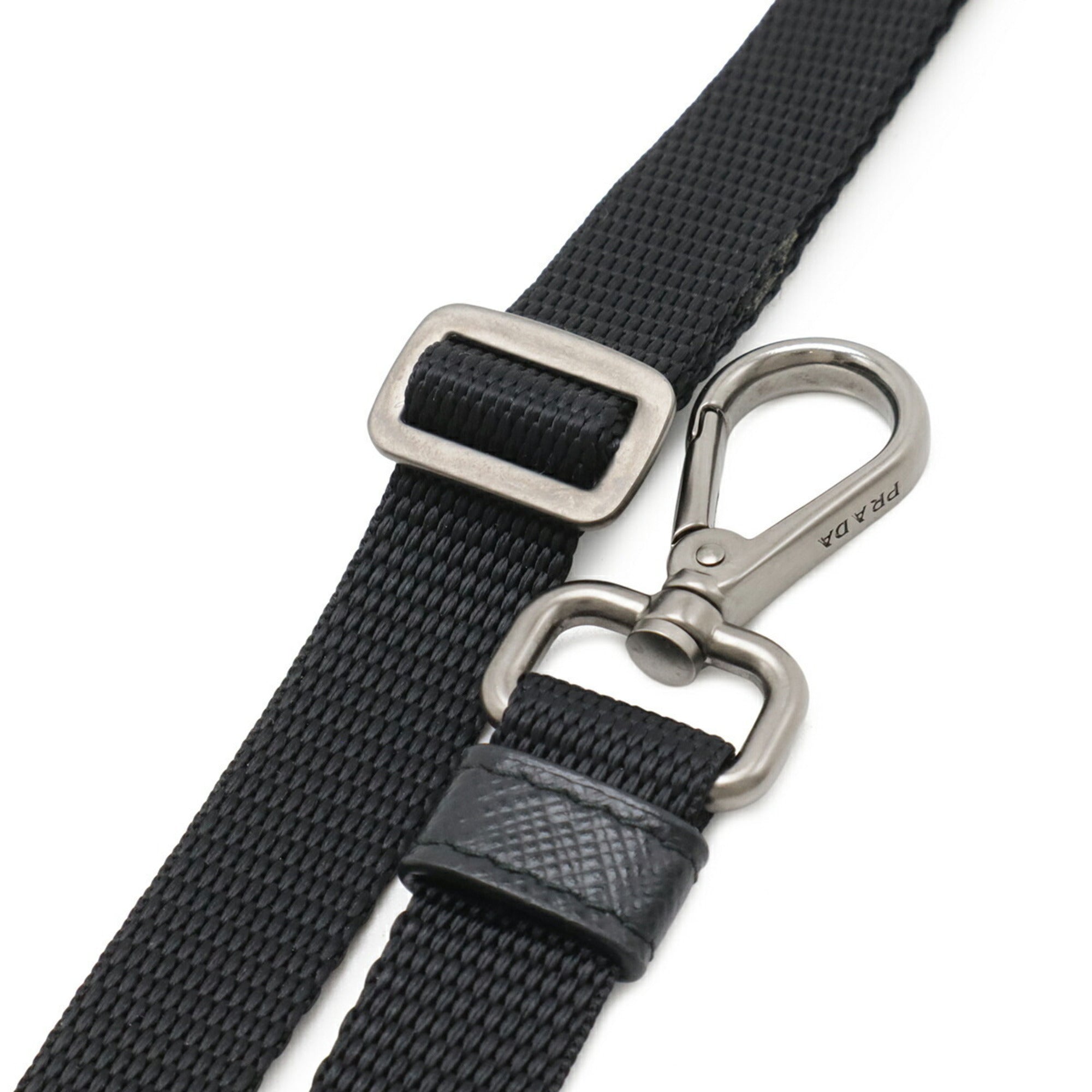 Prada Black Nero Nylon Handbag Shoulder Bag (Pre-Owned)