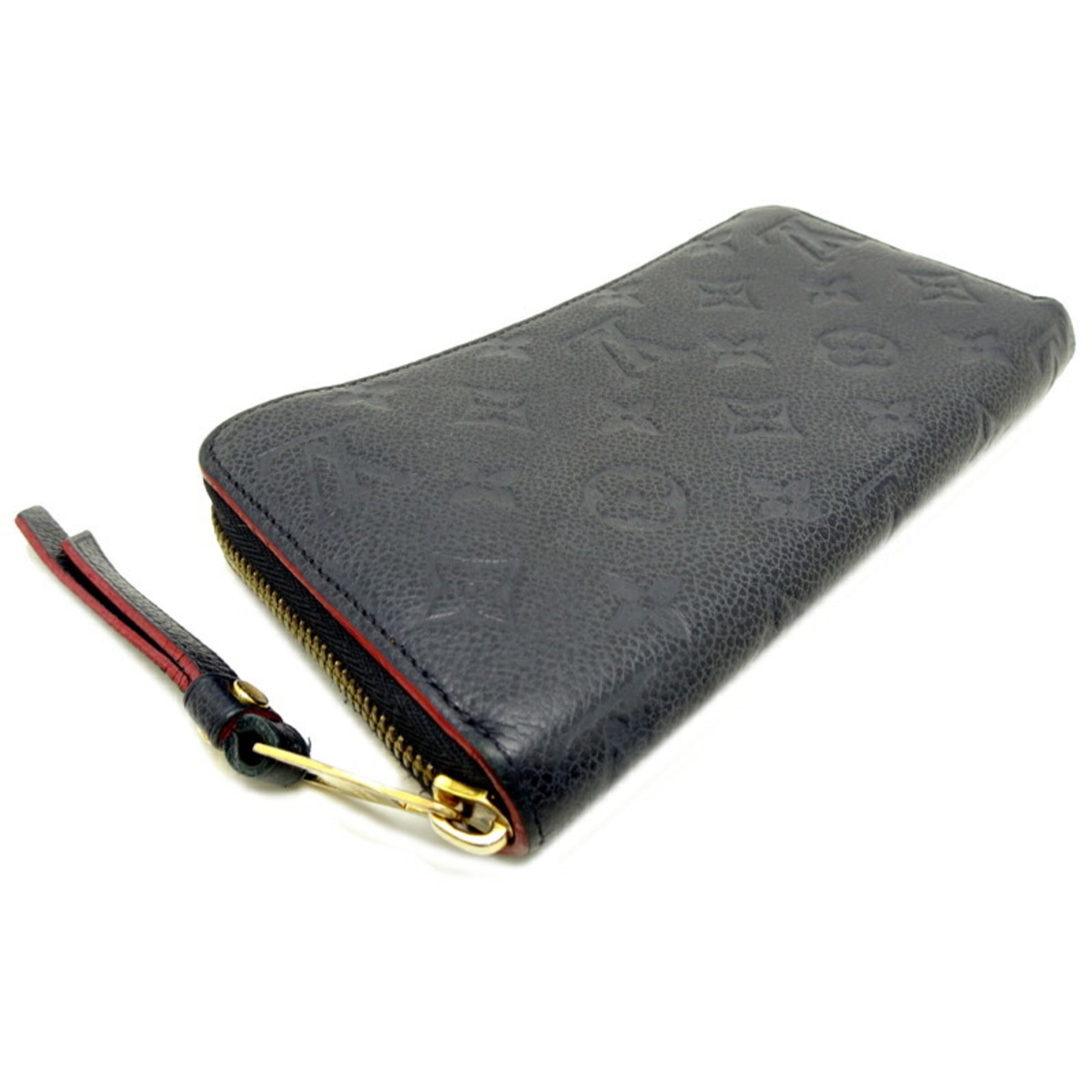 Louis Vuitton Marine Rouge Navy Monogram Empreinte Long Wallet (Bi-Fold) (Pre-Owned)