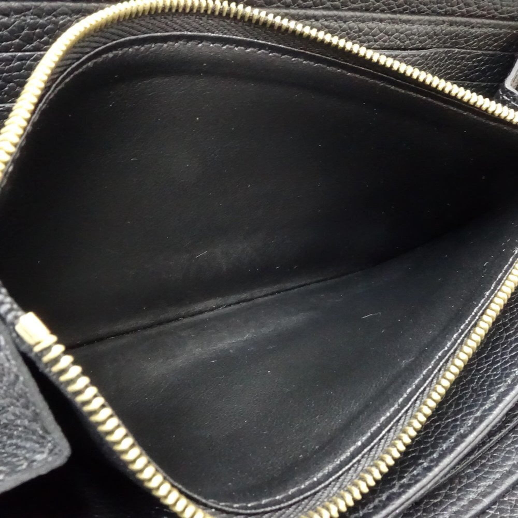 Louis Vuitton Monogram Cream Noir Monogram Empreinte Long Wallet (Bi-Fold) (Pre-Owned)