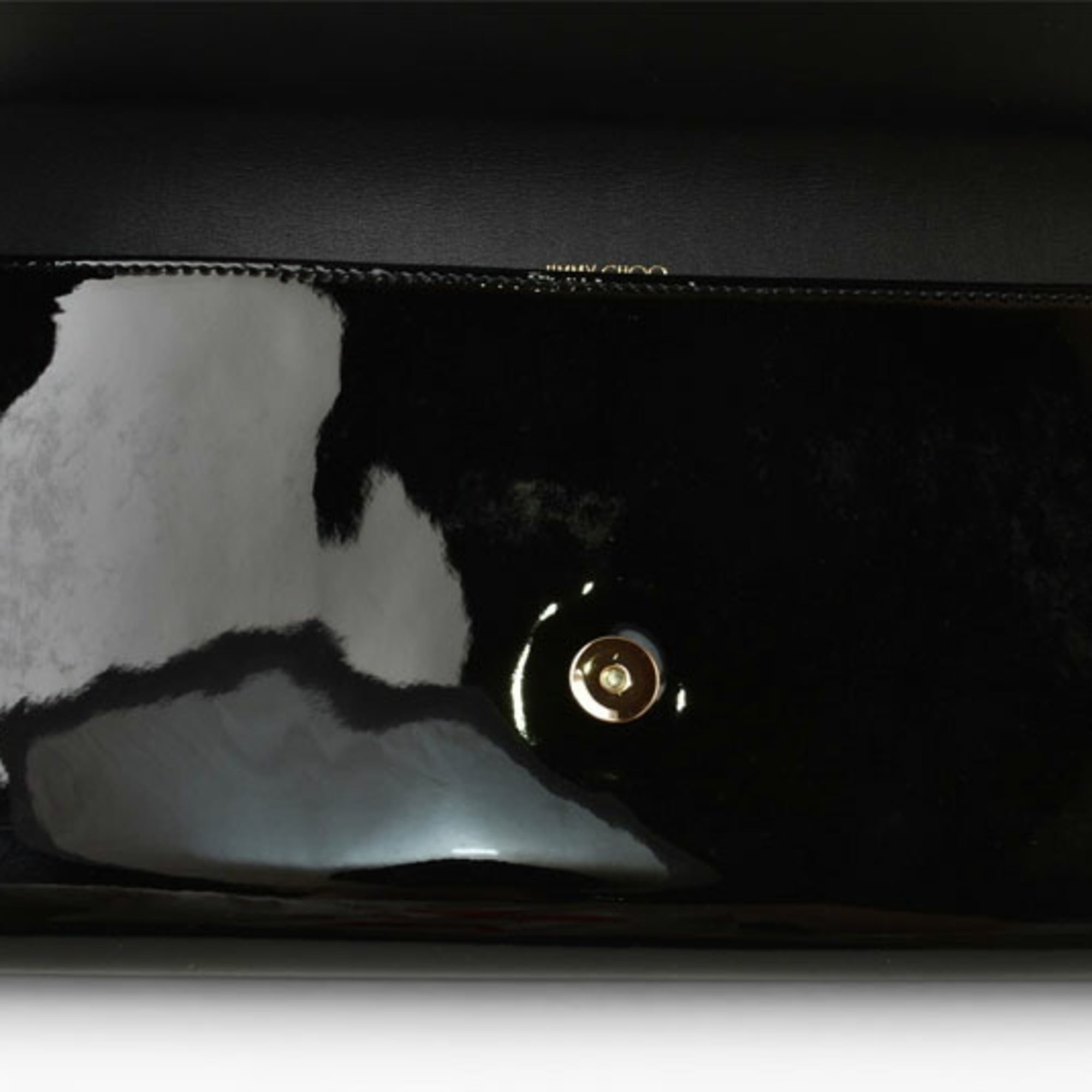 Jimmy Choo Black Patent Leather Clutch Bag (Pre-Owned)