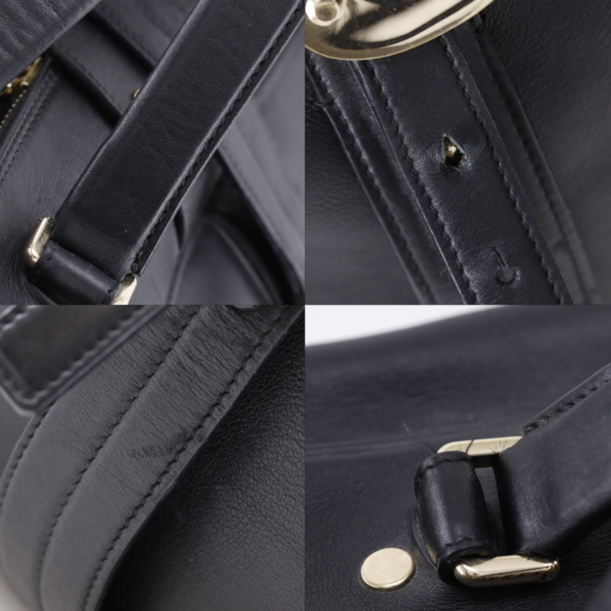 Yves Saint Laurent Black Leather Boston Bag (Pre-Owned)