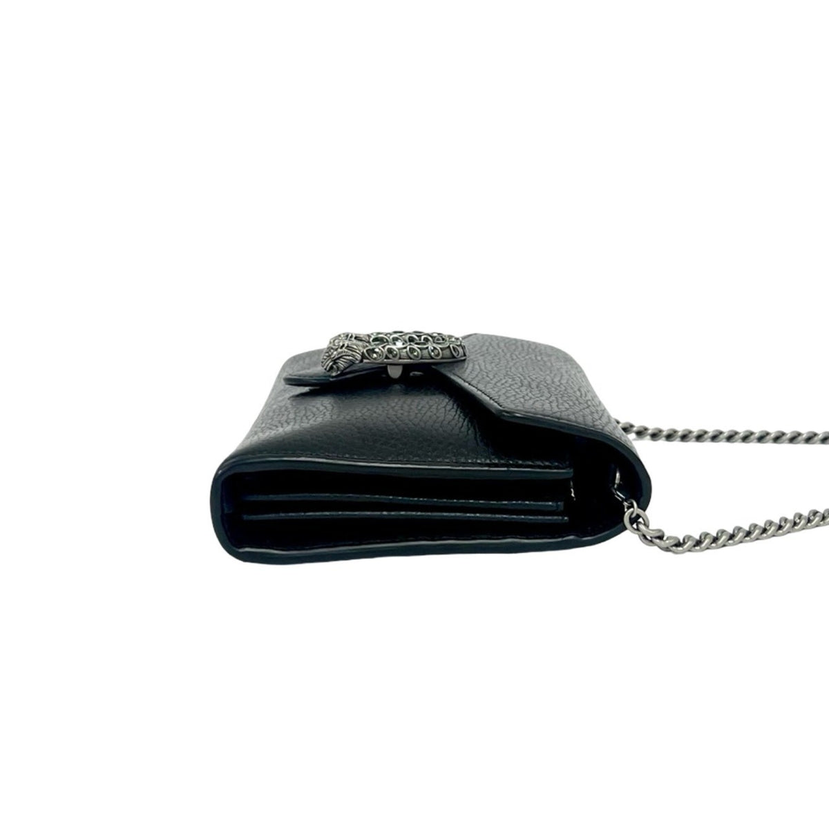 Gucci Black Leather Pochette Shoulder Bag (Pre-Owned)