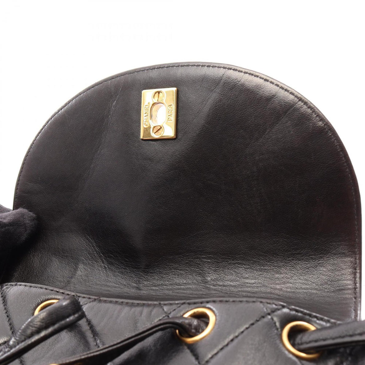 Chanel Black Leather Backpack (Pre-Owned)