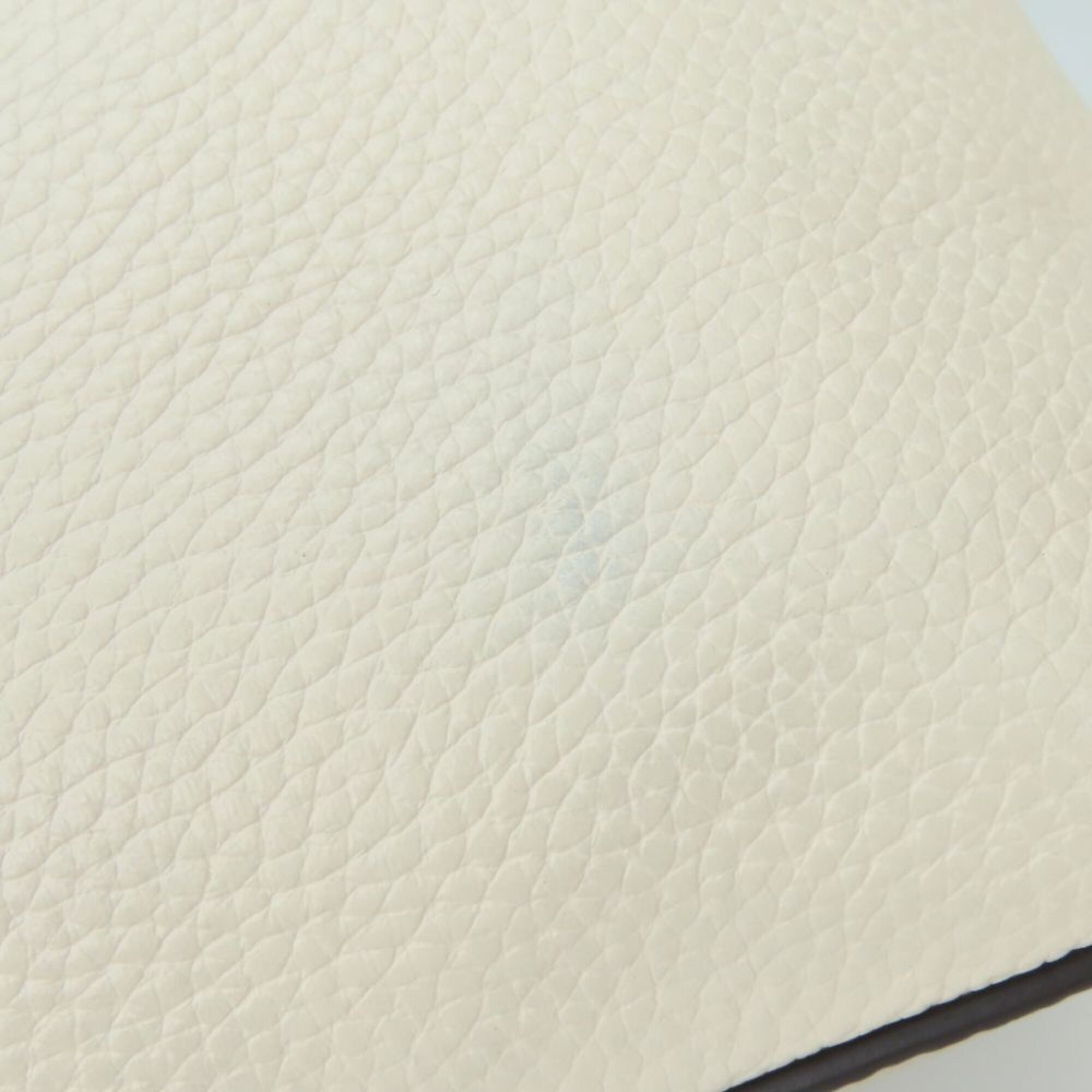 Kate Spade Grayish Ivory Leather Handbag (Pre-Owned)