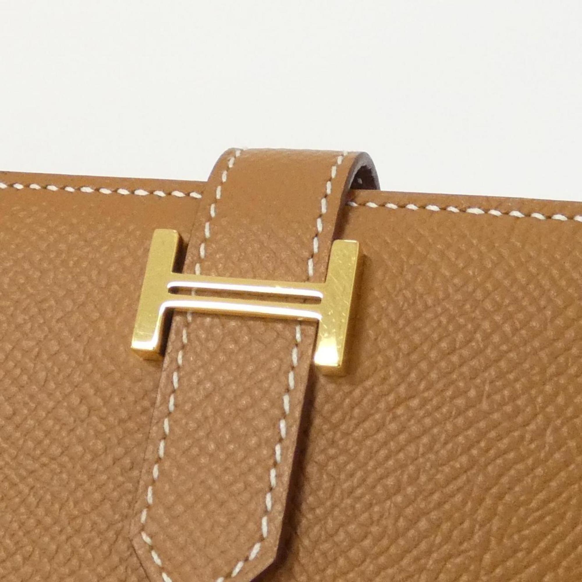 Hermes Brown Epsom Leather Coin Purse/Coin Case (Pre-Owned)