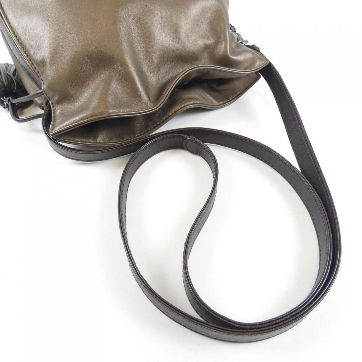 Loewe Bronze Brown Leather Shoulder Bag (Pre-Owned)