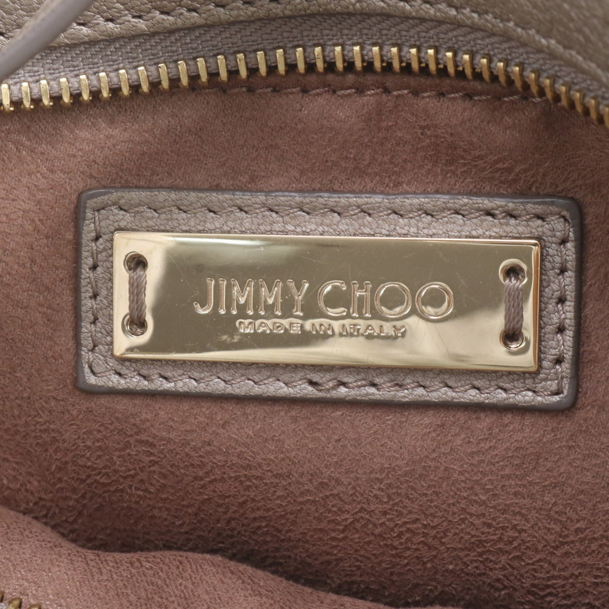 Jimmy Choo Brown Leather Handbag Shoulder Bag (Pre-Owned)